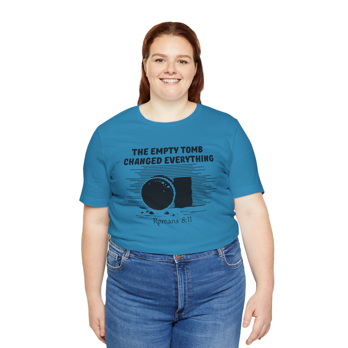 Empty Tomb Bella Canvas T-Shirt | Romans 8:11 Resurrection Tee