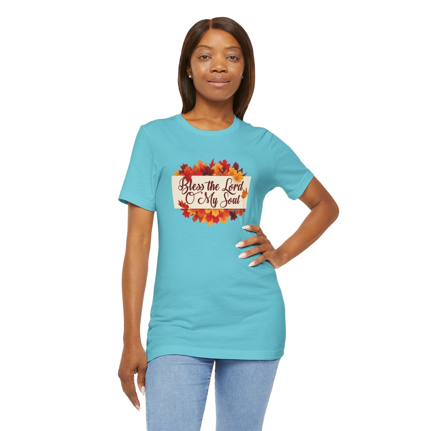 Bless the Lord O My Soul T-Shirt | Autumn Christian Apparel Inspired by Psalm 103:1–5