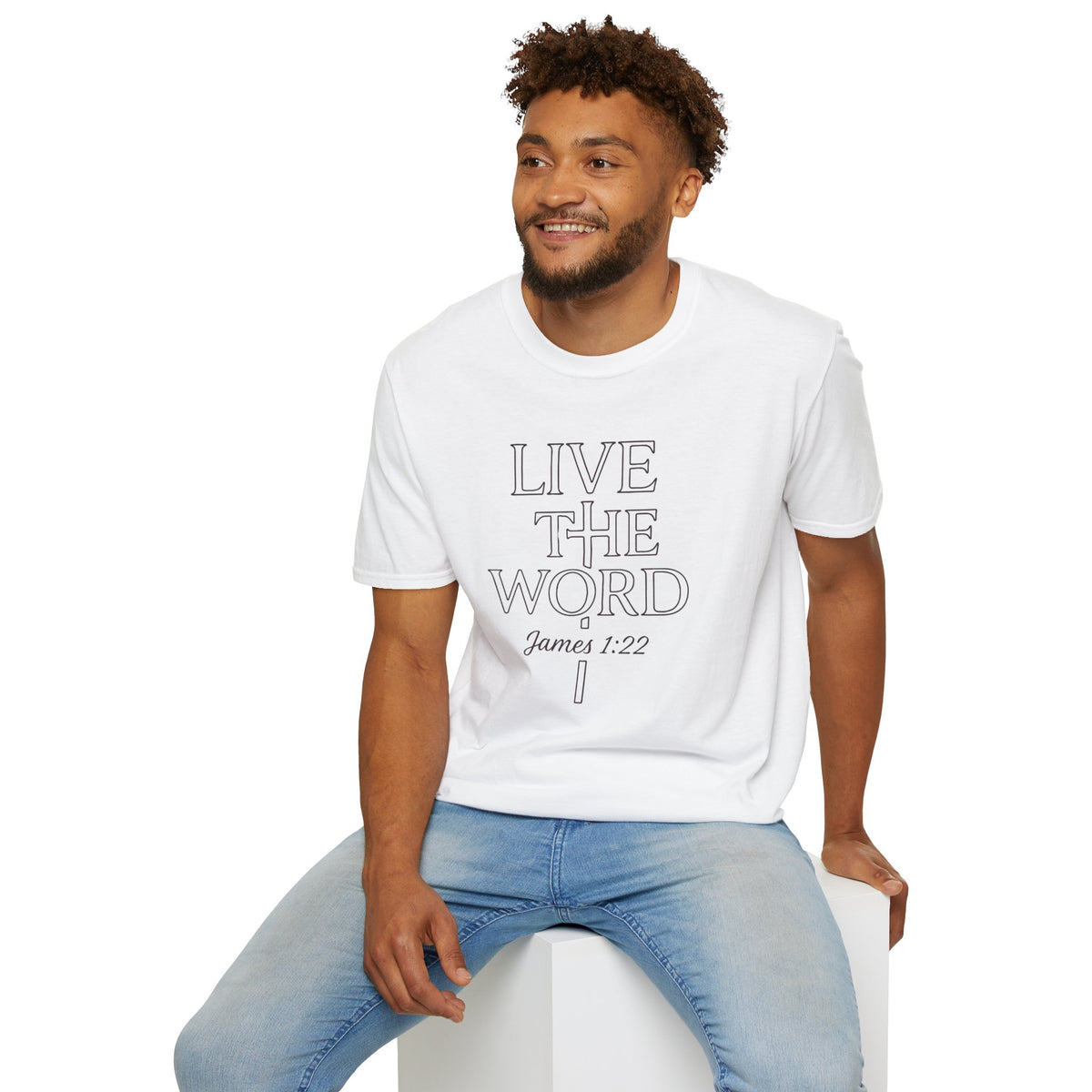 Live the Word Gildan Softstyle T-Shirt | James 1:22 Quiet Strength Edition