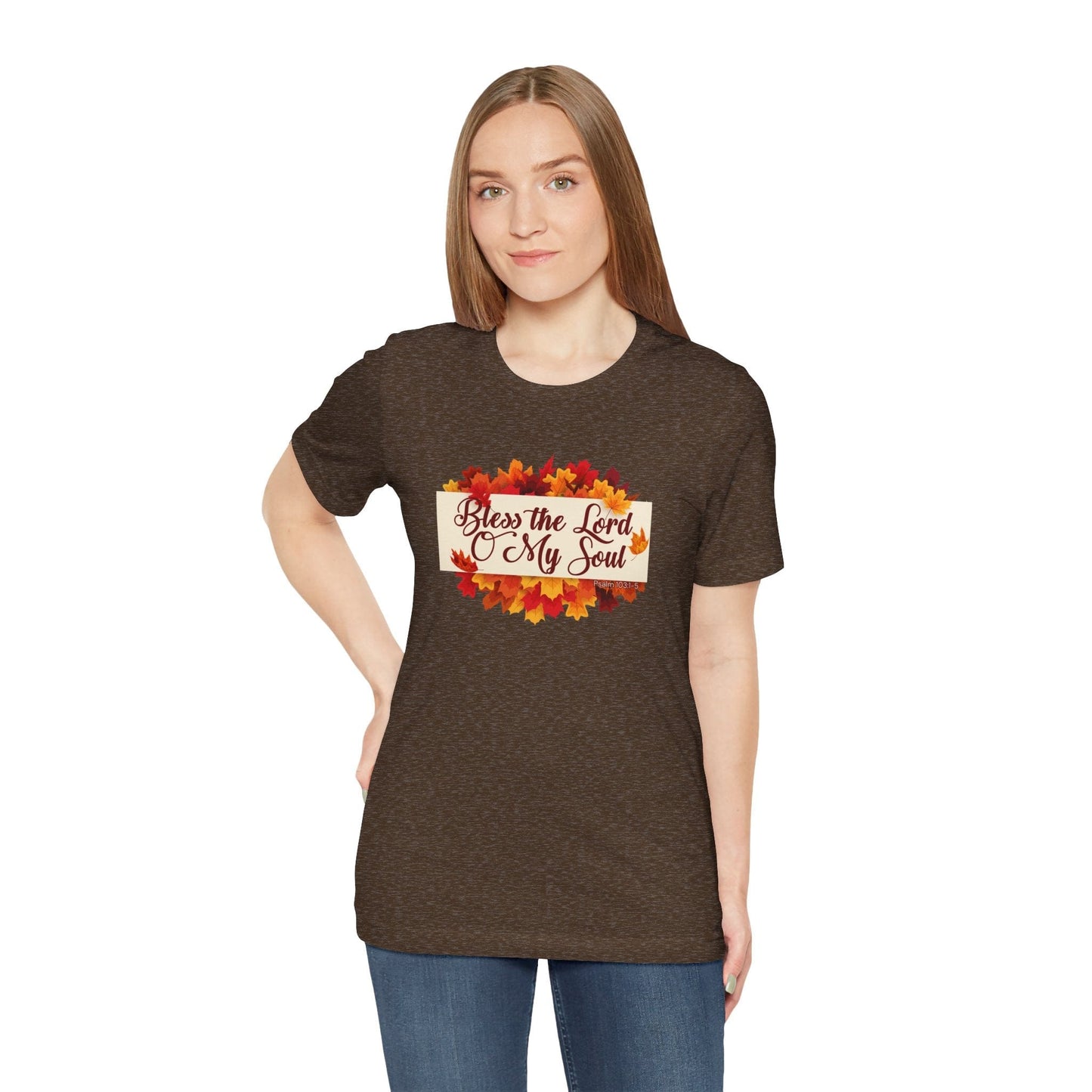 Bless the Lord O My Soul T-Shirt | Autumn Christian Apparel Inspired by Psalm 103:1–5