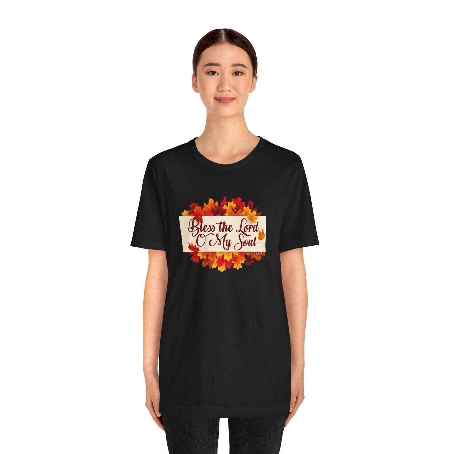 Bless the Lord O My Soul T-Shirt | Autumn Christian Apparel Inspired by Psalm 103:1–5