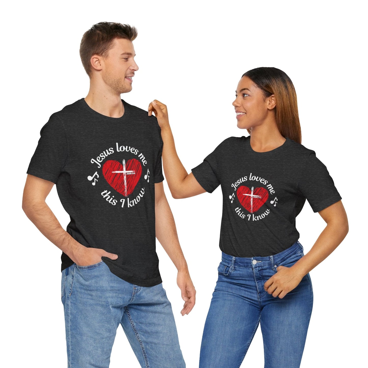 “Jesus Loves Me” Heart T-Shirt