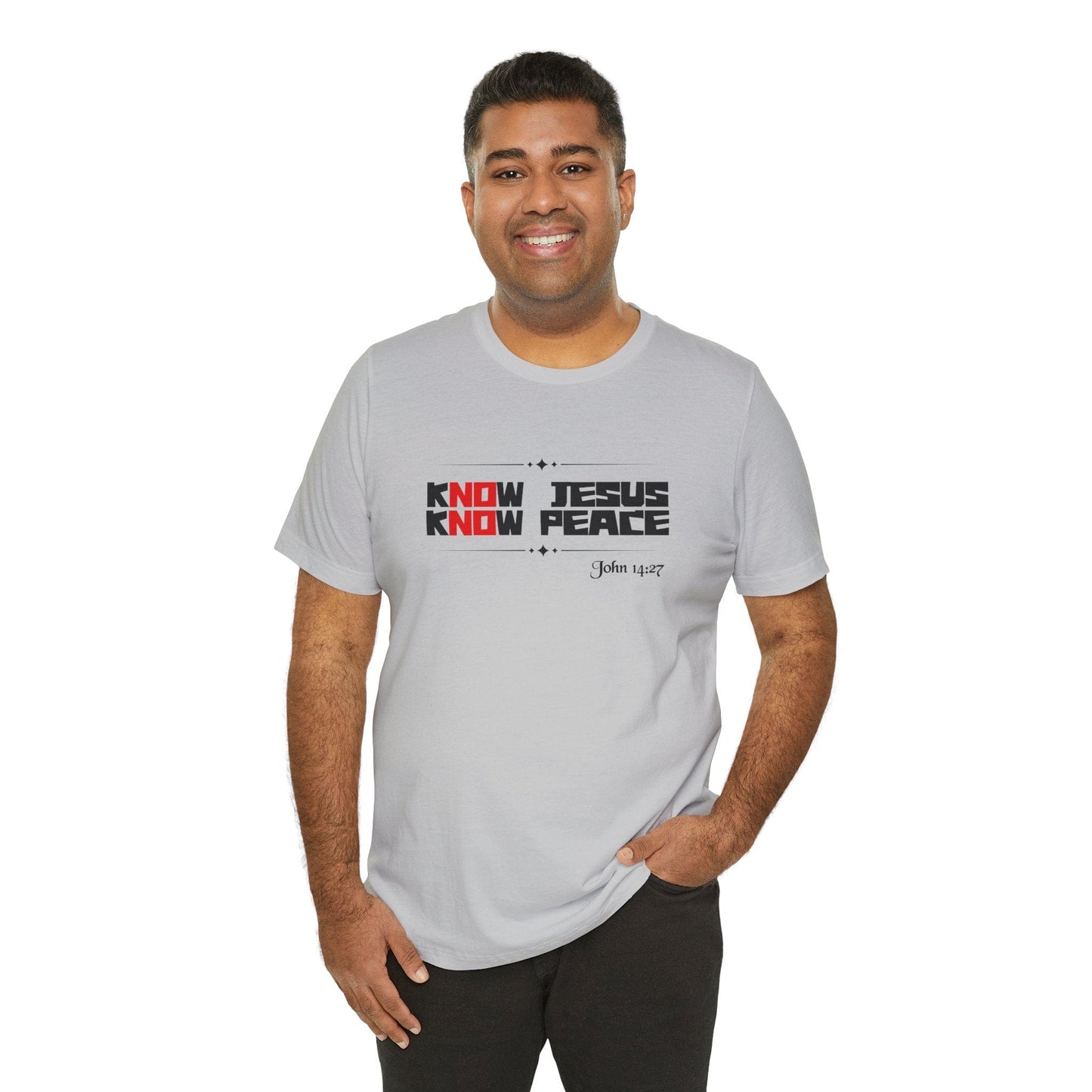 kNOw Jesus, kNOw Peace Bella Canvas T-Shirt | Truth Tee Inspired by John 14:27