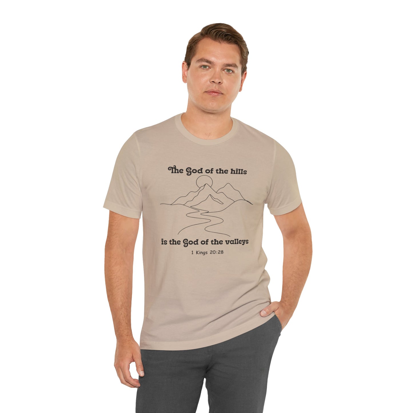 God of the Hills Bella Canvas T-Shirt | 1 Kings 20:28 Minimalist Tee