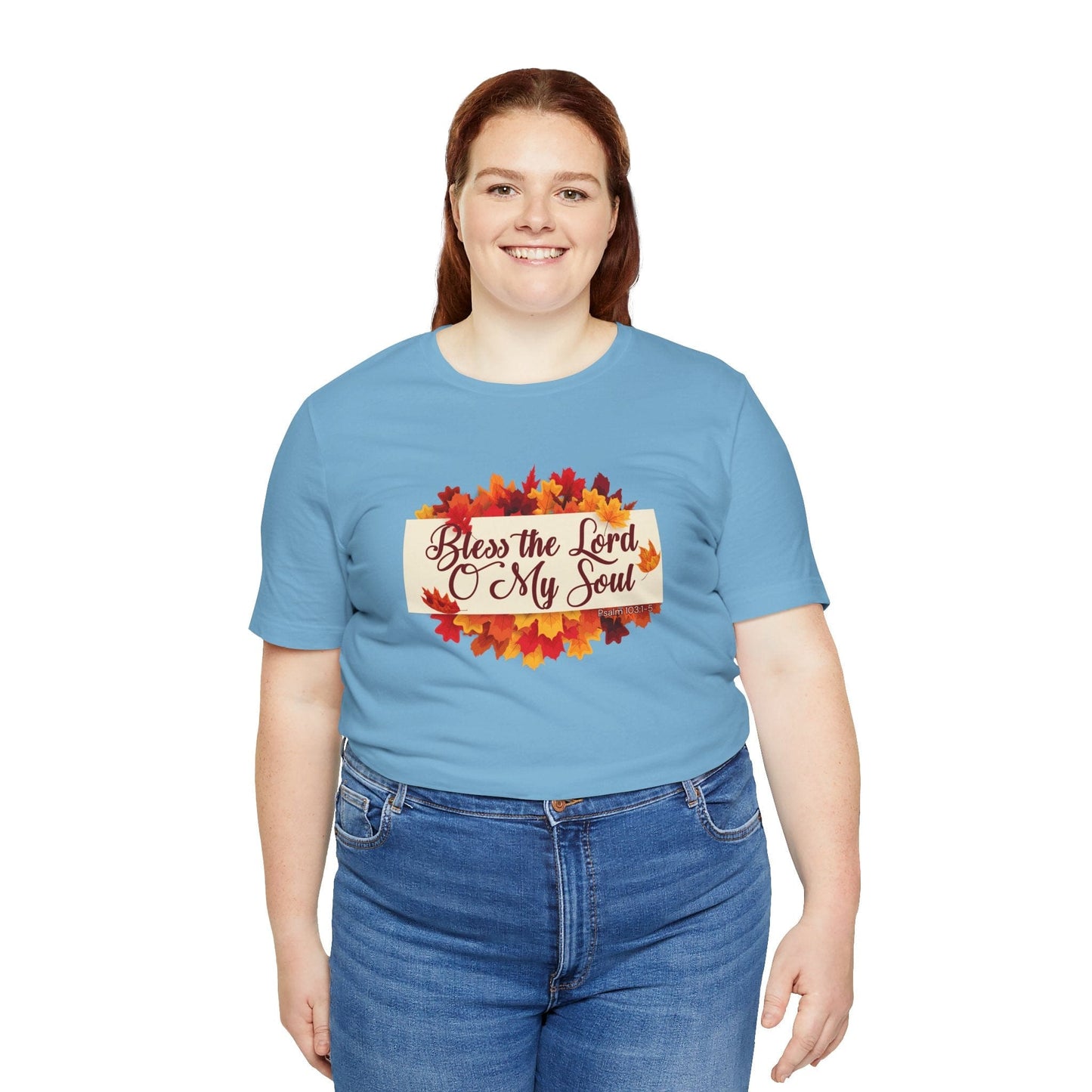 Bless the Lord O My Soul T-Shirt | Autumn Christian Apparel Inspired by Psalm 103:1–5