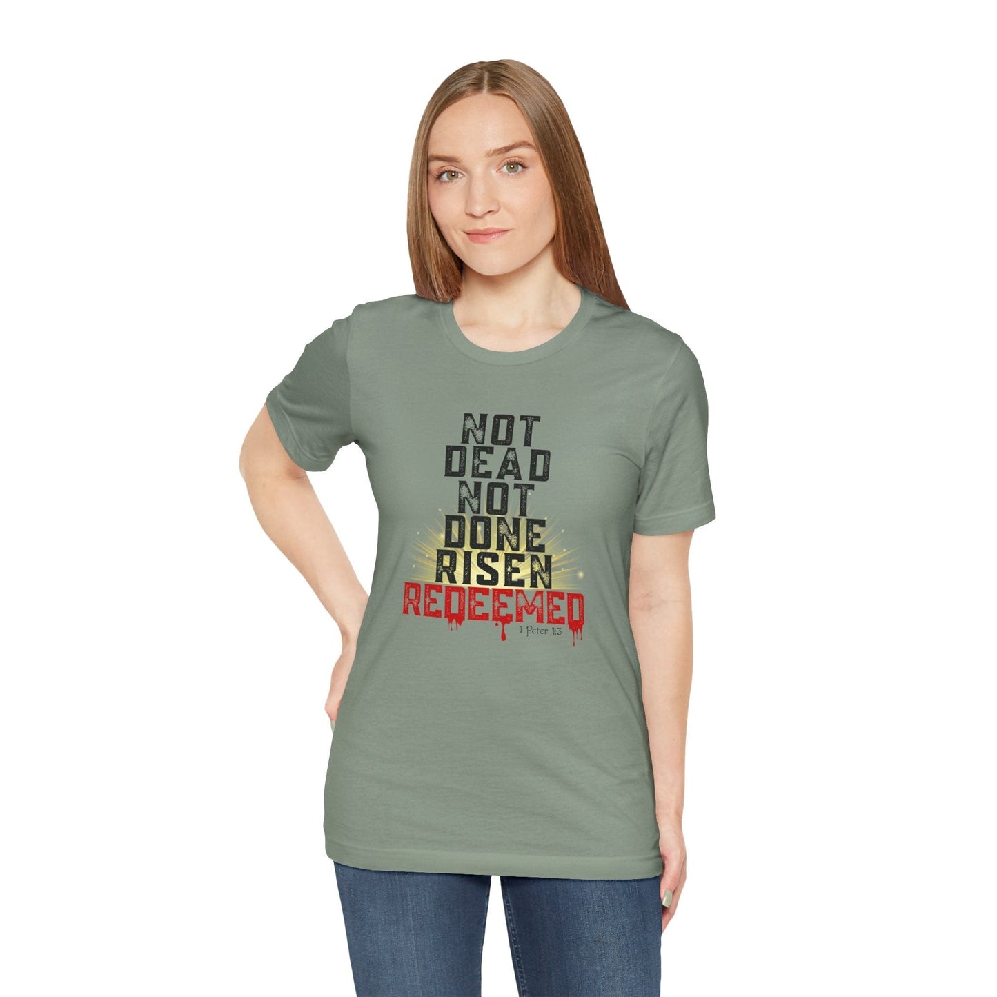 "Risen & Redeemed" Bold T-Shirt