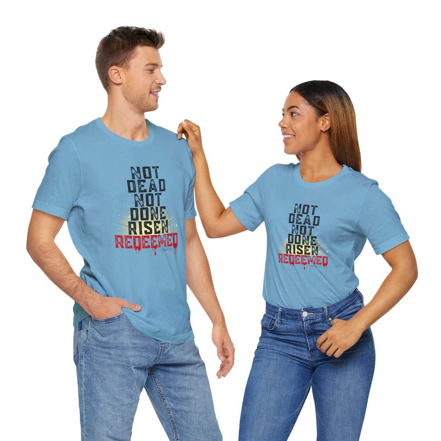 "Risen & Redeemed" Bold T-Shirt