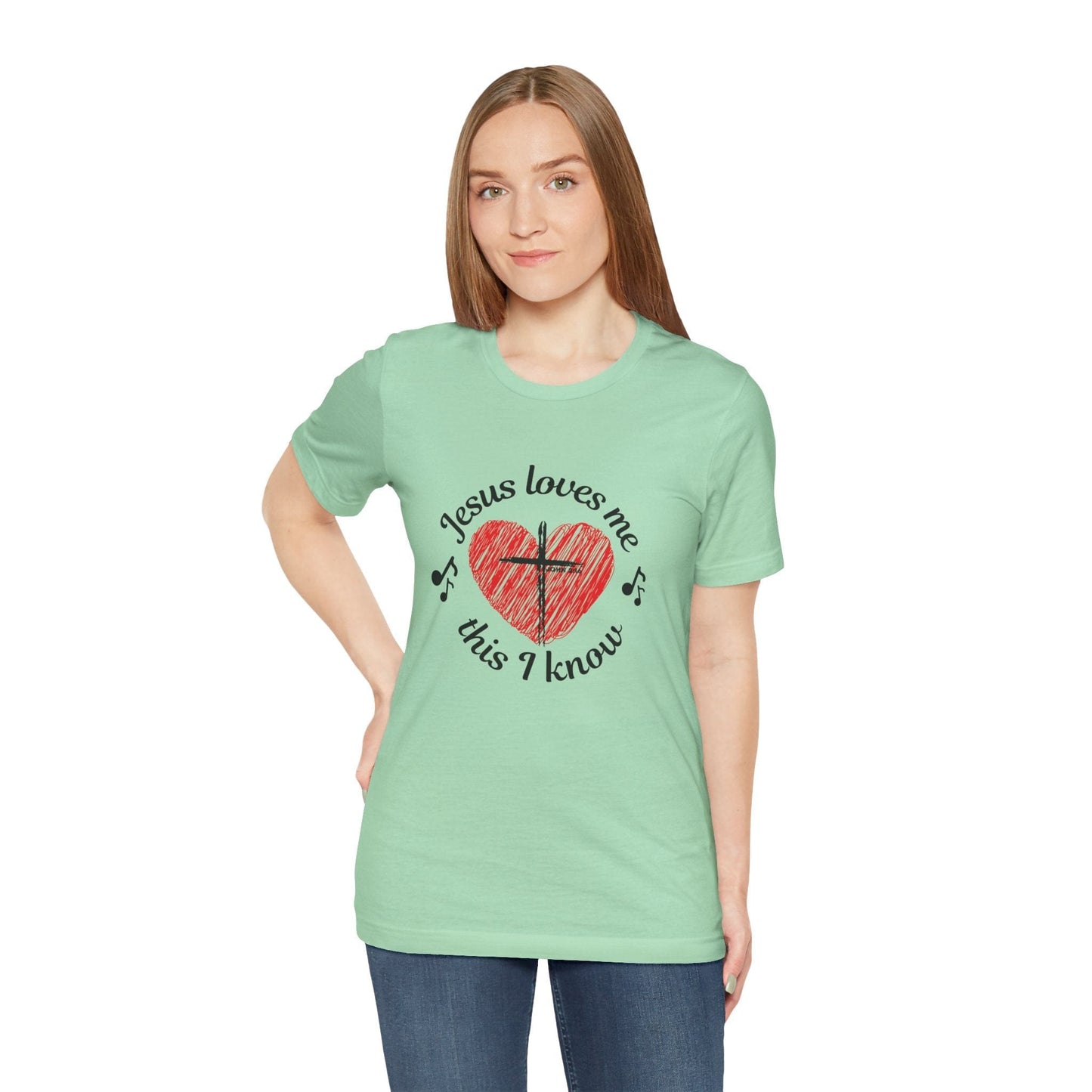 “Jesus Loves Me” Heart T-Shirt