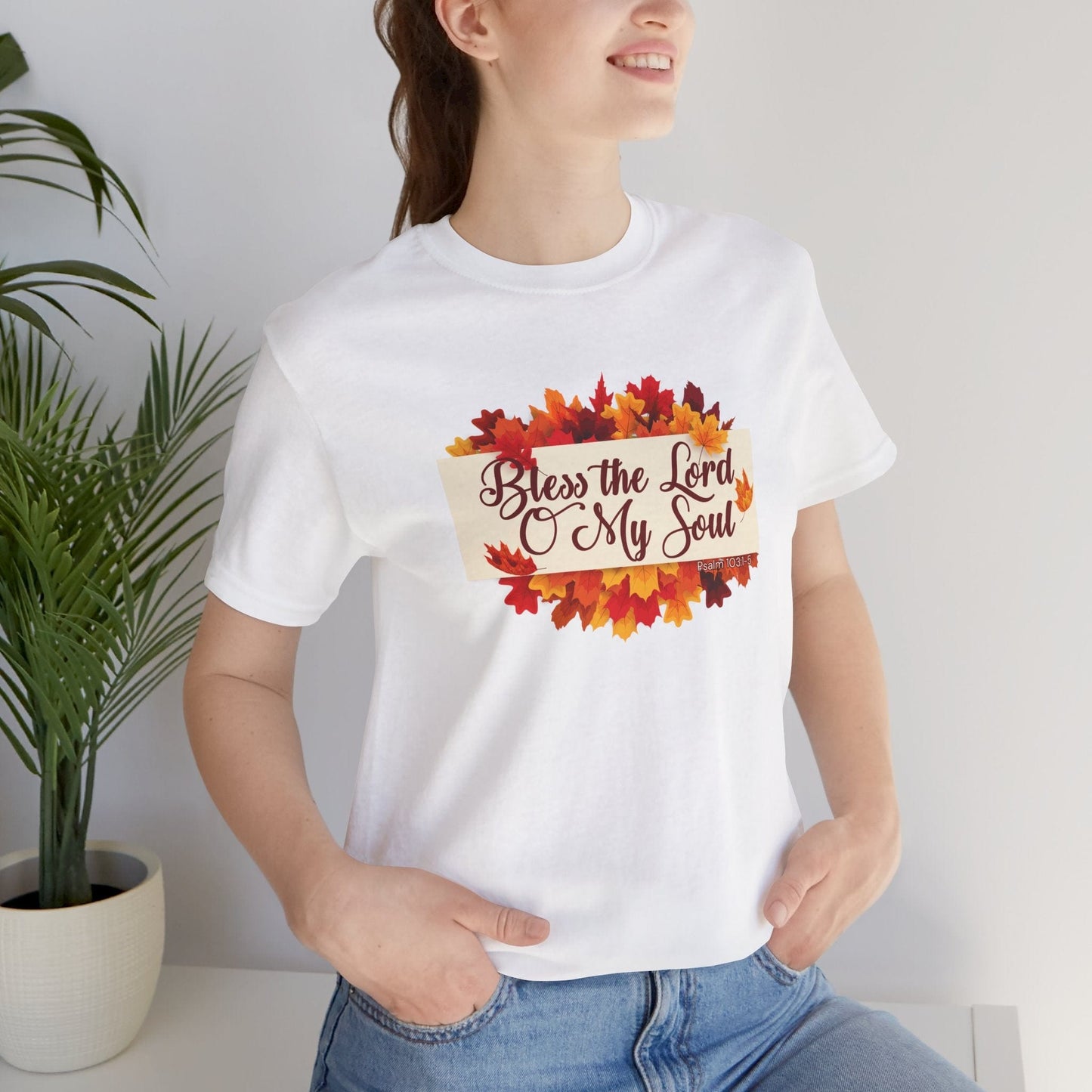 Bless the Lord O My Soul T-Shirt | Autumn Christian Apparel Inspired by Psalm 103:1–5