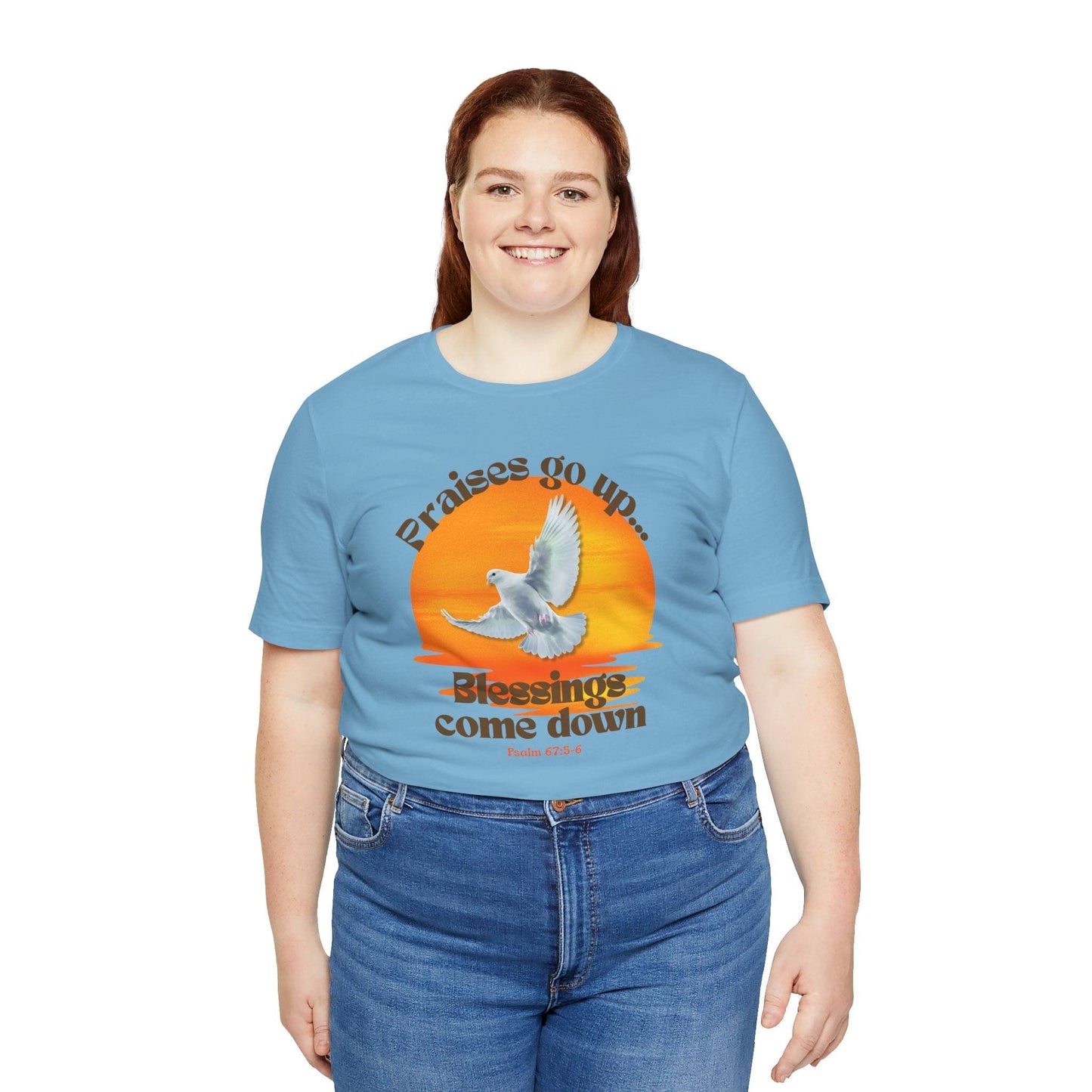 Praises Rise...Blessings Fall T-Shirt – Psalm 67:5-6 | Autumn Blessings Collection