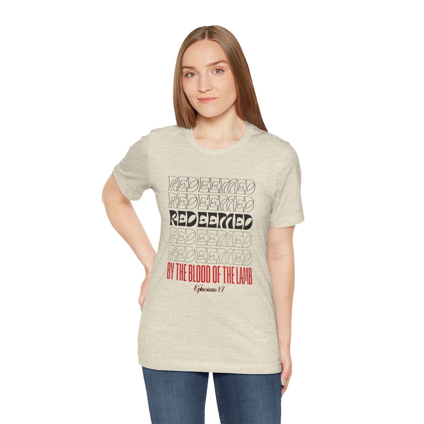 Redeemed by the Blood Bella Canvas T-Shirt | Unisex Christian Tee