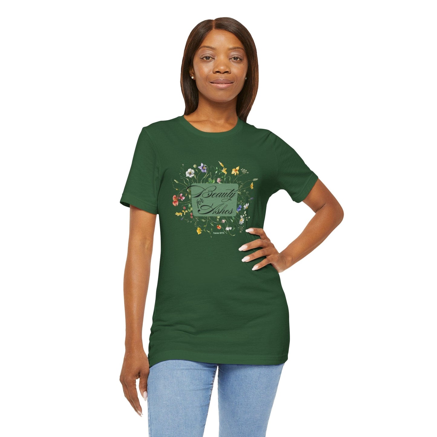 “Beauty for Ashes” T-Shirt (Light Green)