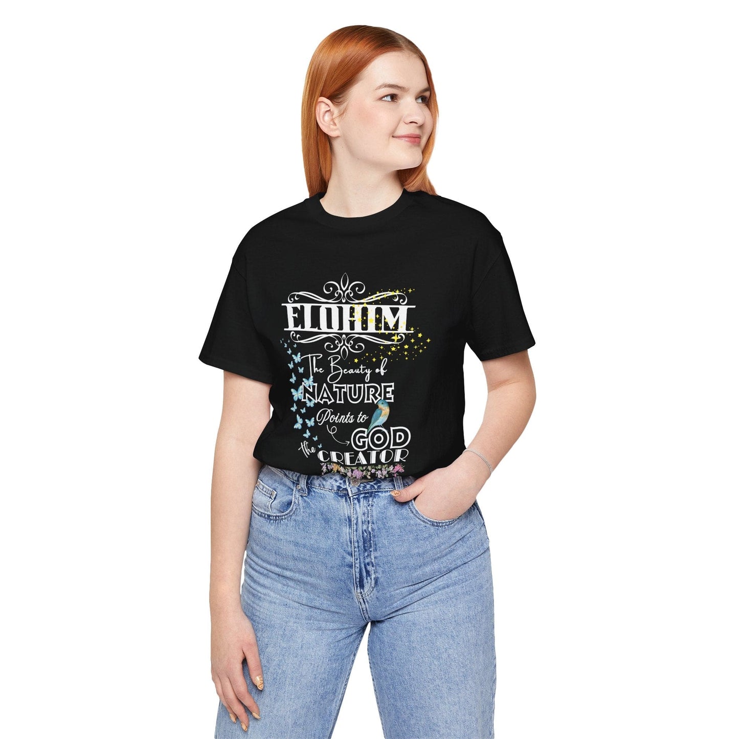 ELOHIM – Creator God T-Shirt | Romans 1:20 Inspired Christian Tee