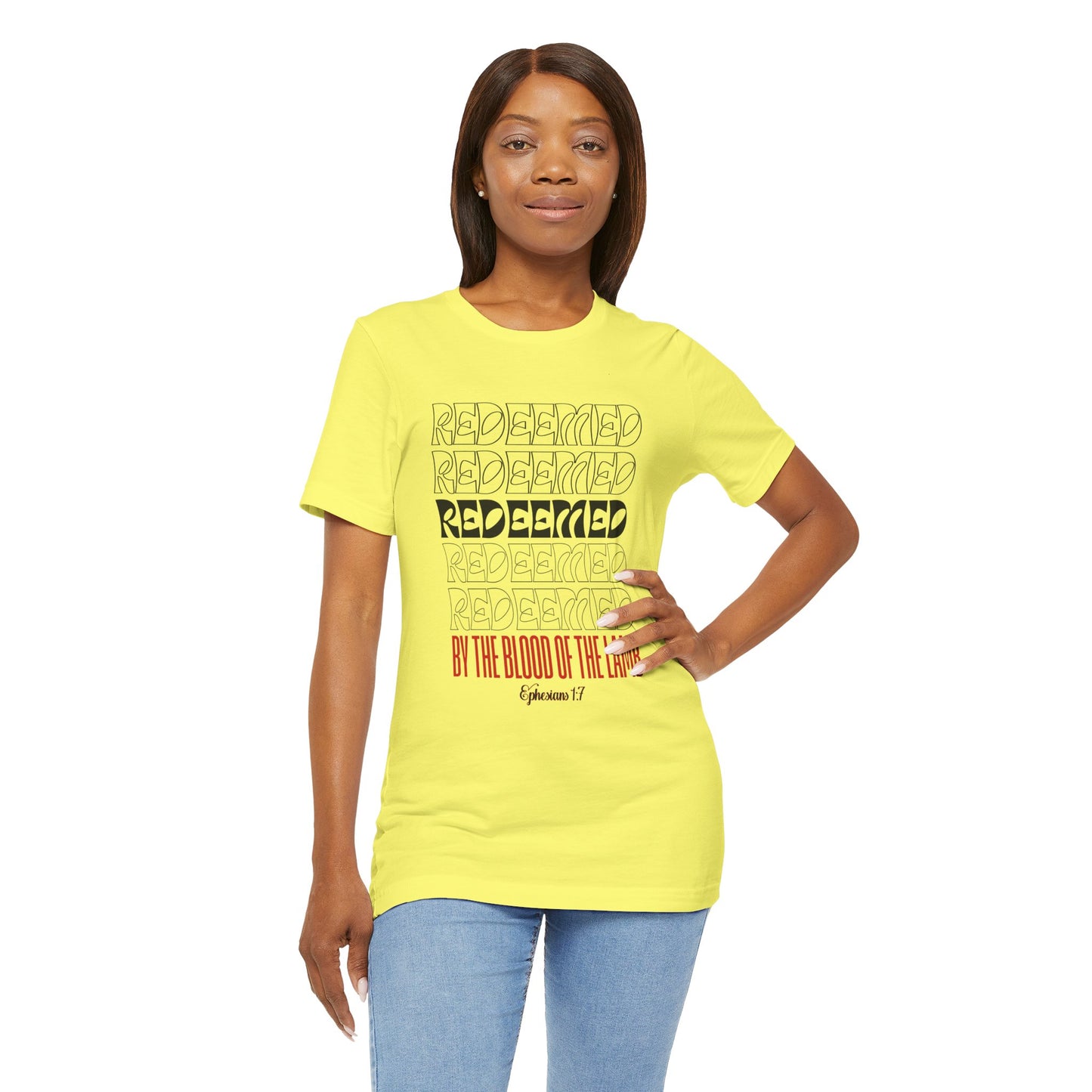 Redeemed by the Blood Bella Canvas T-Shirt | Unisex Christian Tee