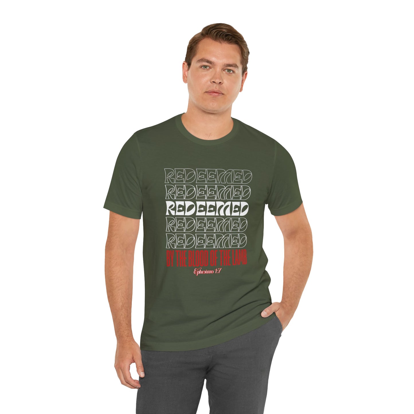 Redeemed by the Blood Bella Canvas T-Shirt | Unisex Christian Tee