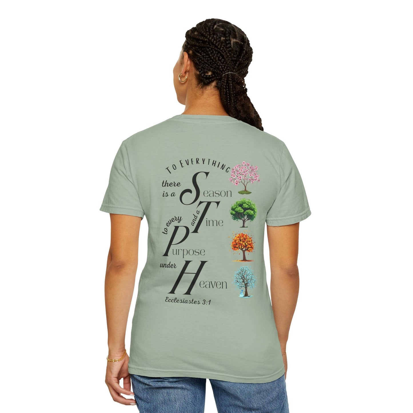 To Everything There Is a Season Comfort Colors T-Shirt – Ecclesiastes 3:1 Trees Edition Tee