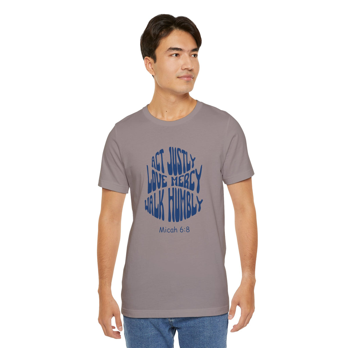 The Micah Code Bella Canvas T-Shirt | Micah 6:8 Scripture Art Tee