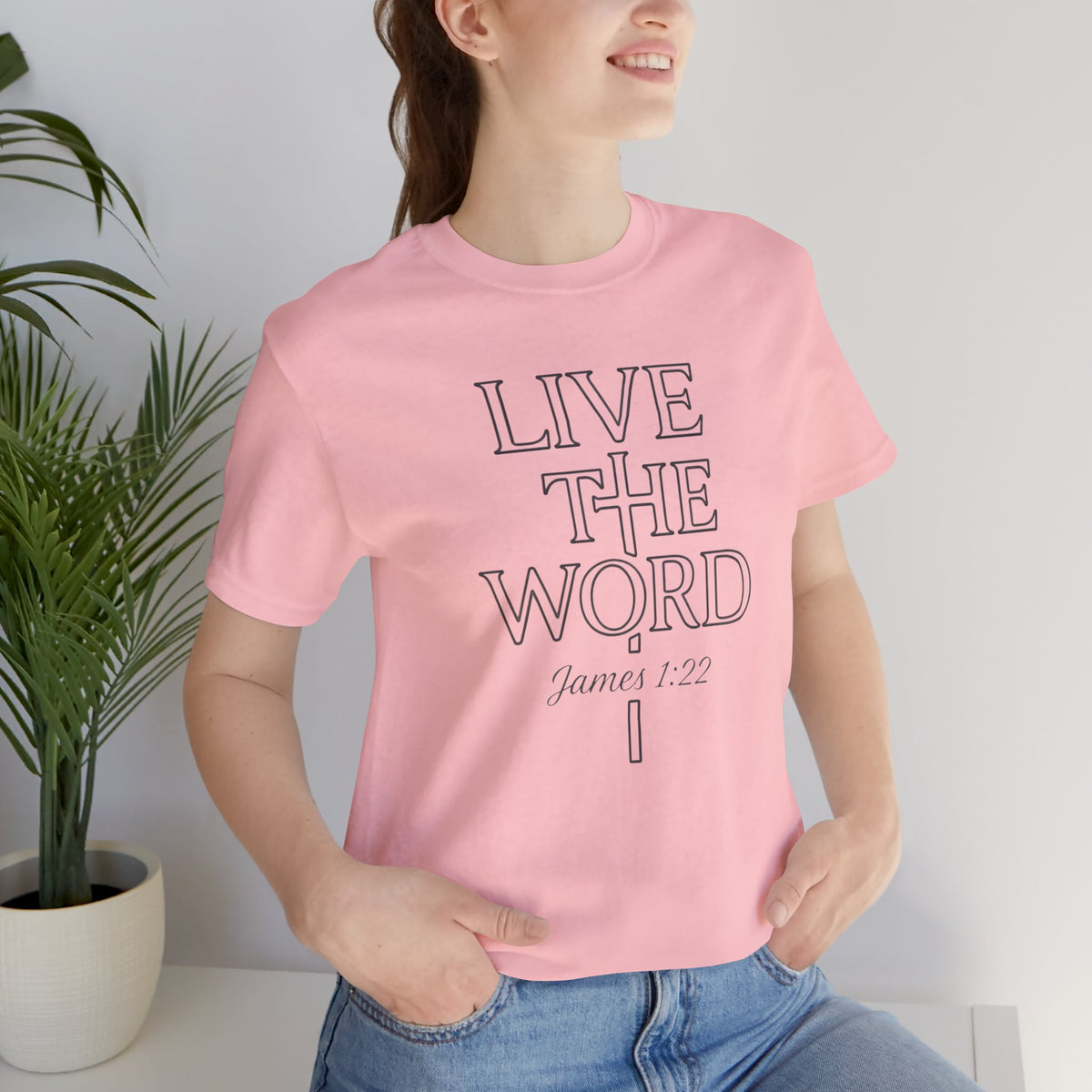 Live the Word Bella Canvas T-Shirt | James 1:22 Quiet Strength Edition