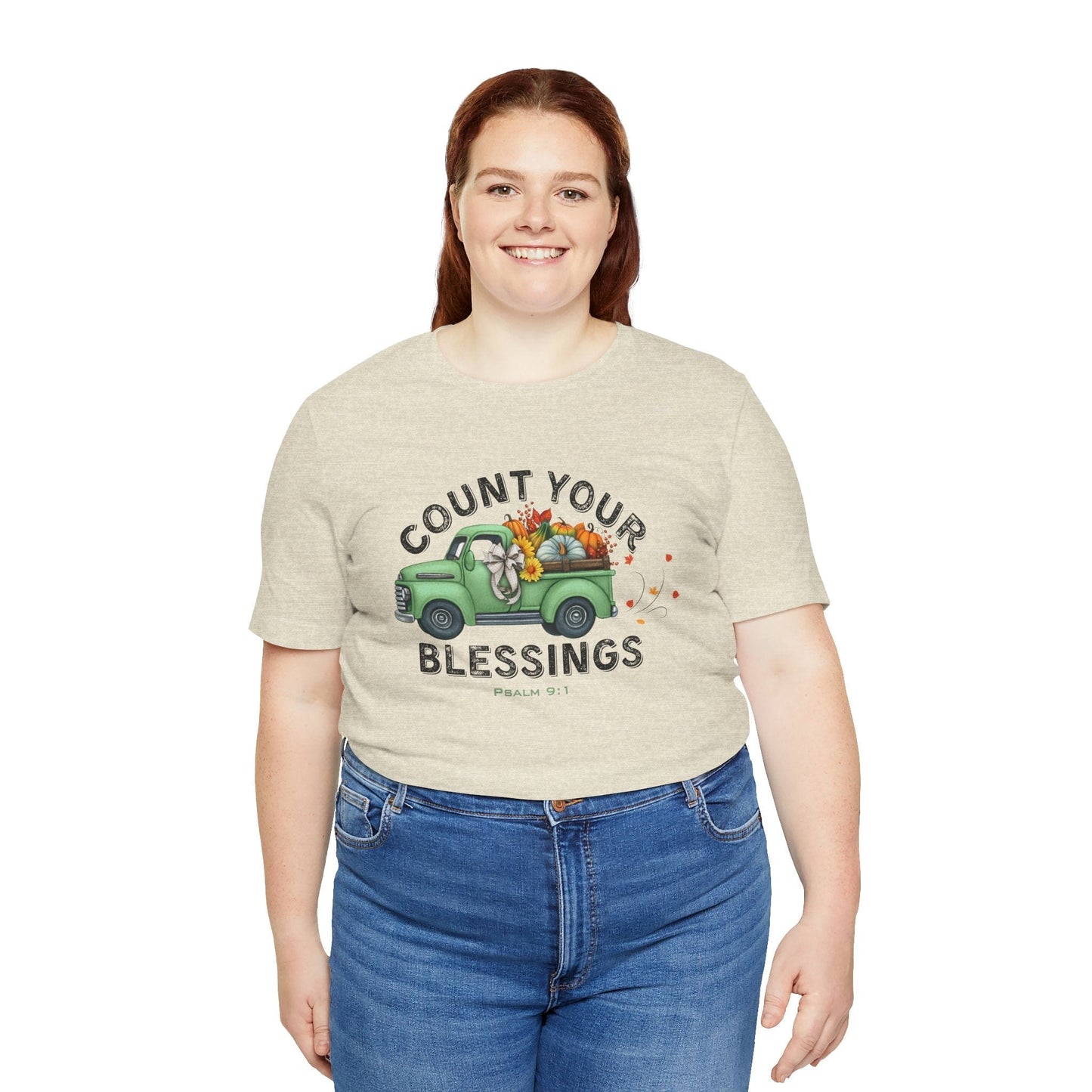 Count Your Blessings | Christian Vintage Fall T-Shirt Inspired by Psalm 9:1
