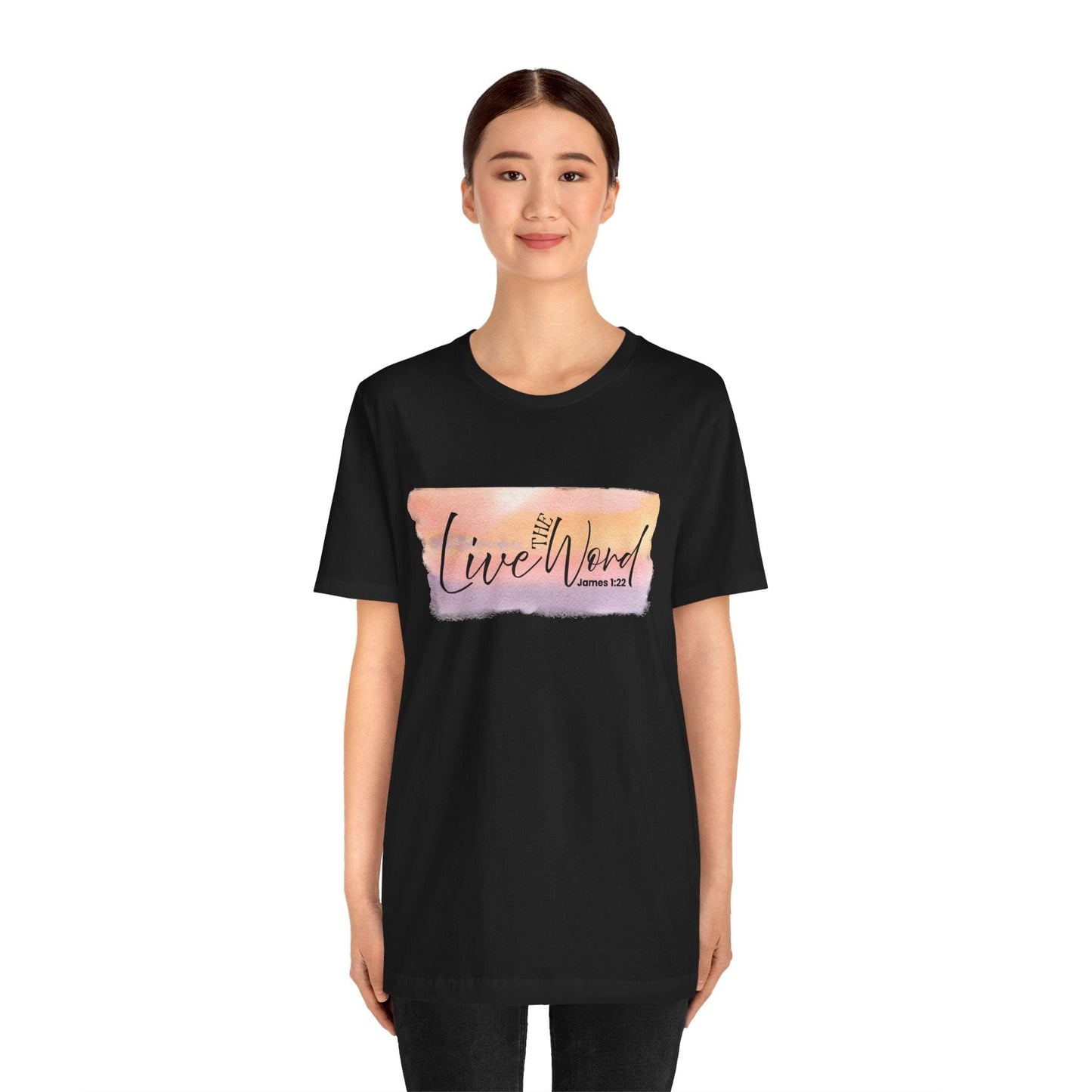 Live the Word T-Shirt | James 1:22 Dawn of Obedience Edition