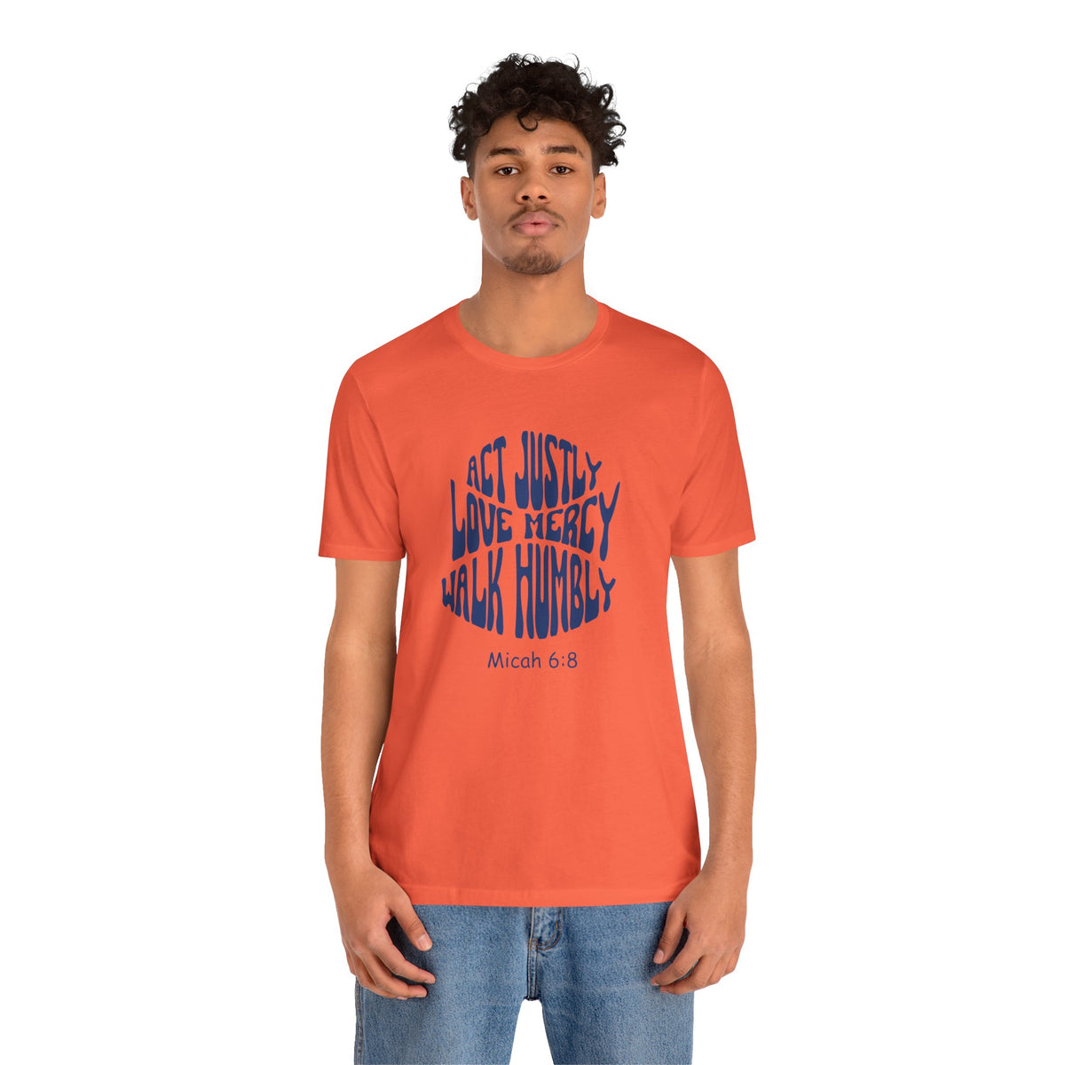 The Micah Code Bella Canvas T-Shirt | Micah 6:8 Scripture Art Tee