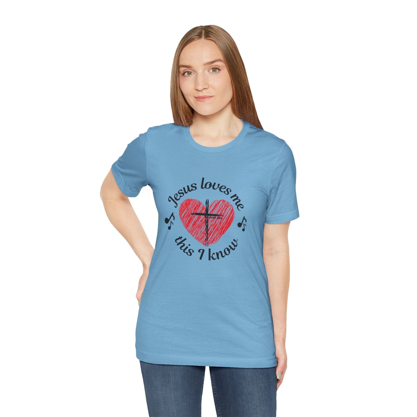 “Jesus Loves Me” Heart T-Shirt