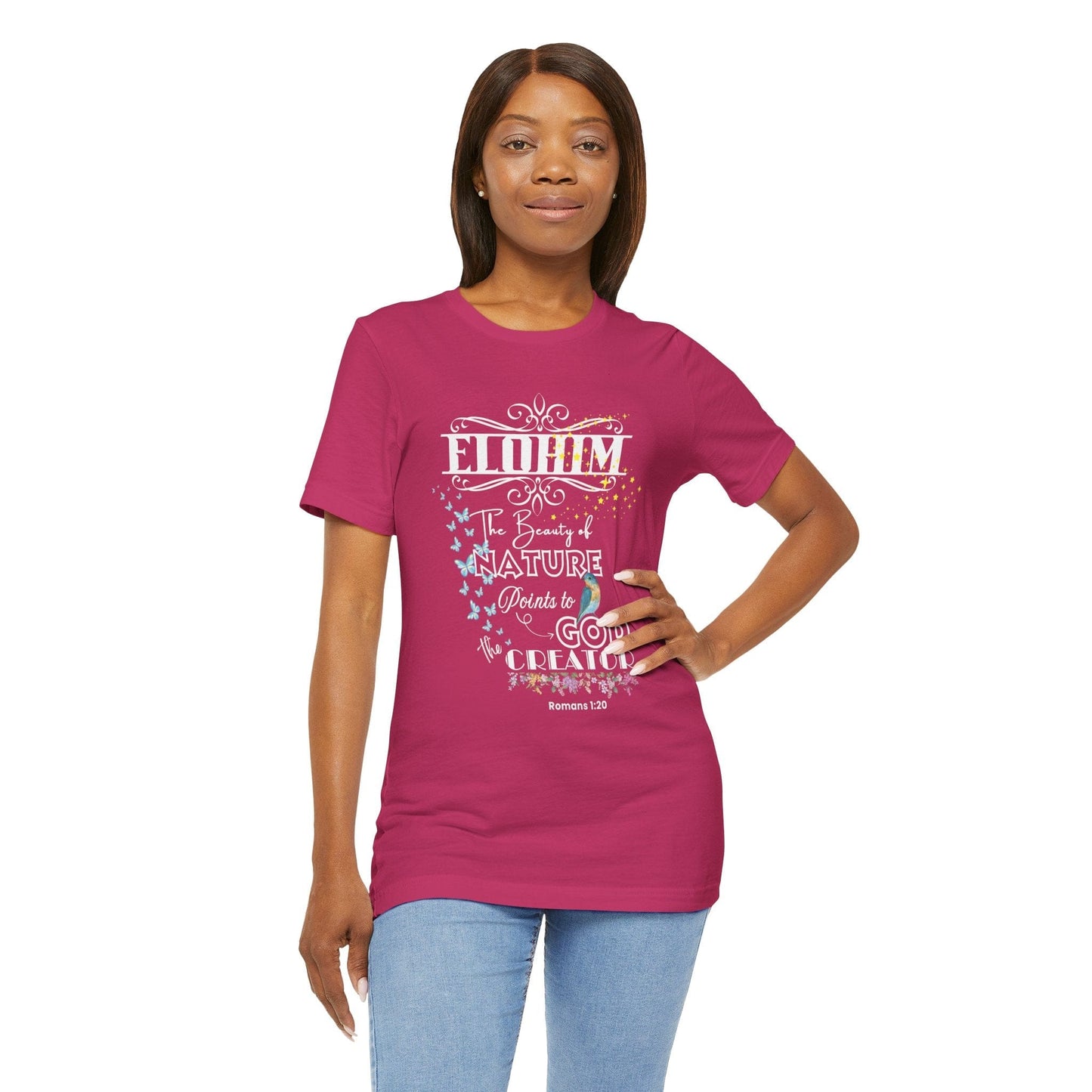 ELOHIM – Creator God T-Shirt | Romans 1:20 Inspired Christian Tee