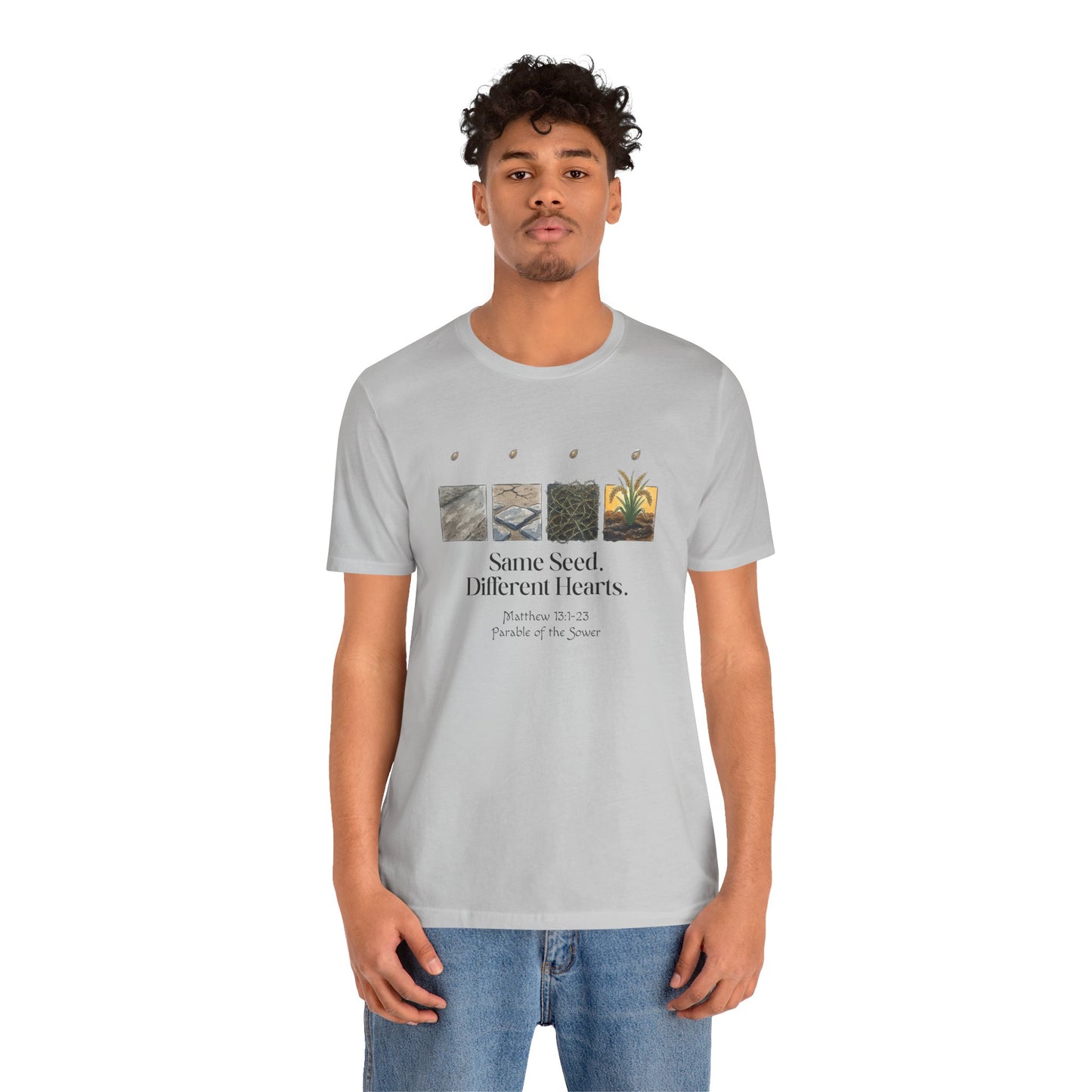 Parable of the Sower Bella Canvas T-Shirt | Matthew 13:1–23 Scripture Art Tee
