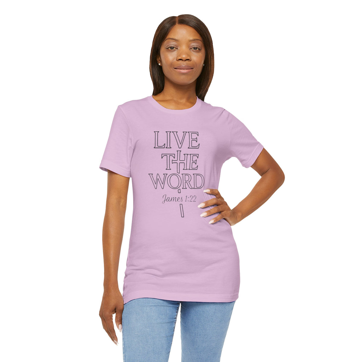 Live the Word Bella Canvas T-Shirt | James 1:22 Quiet Strength Edition
