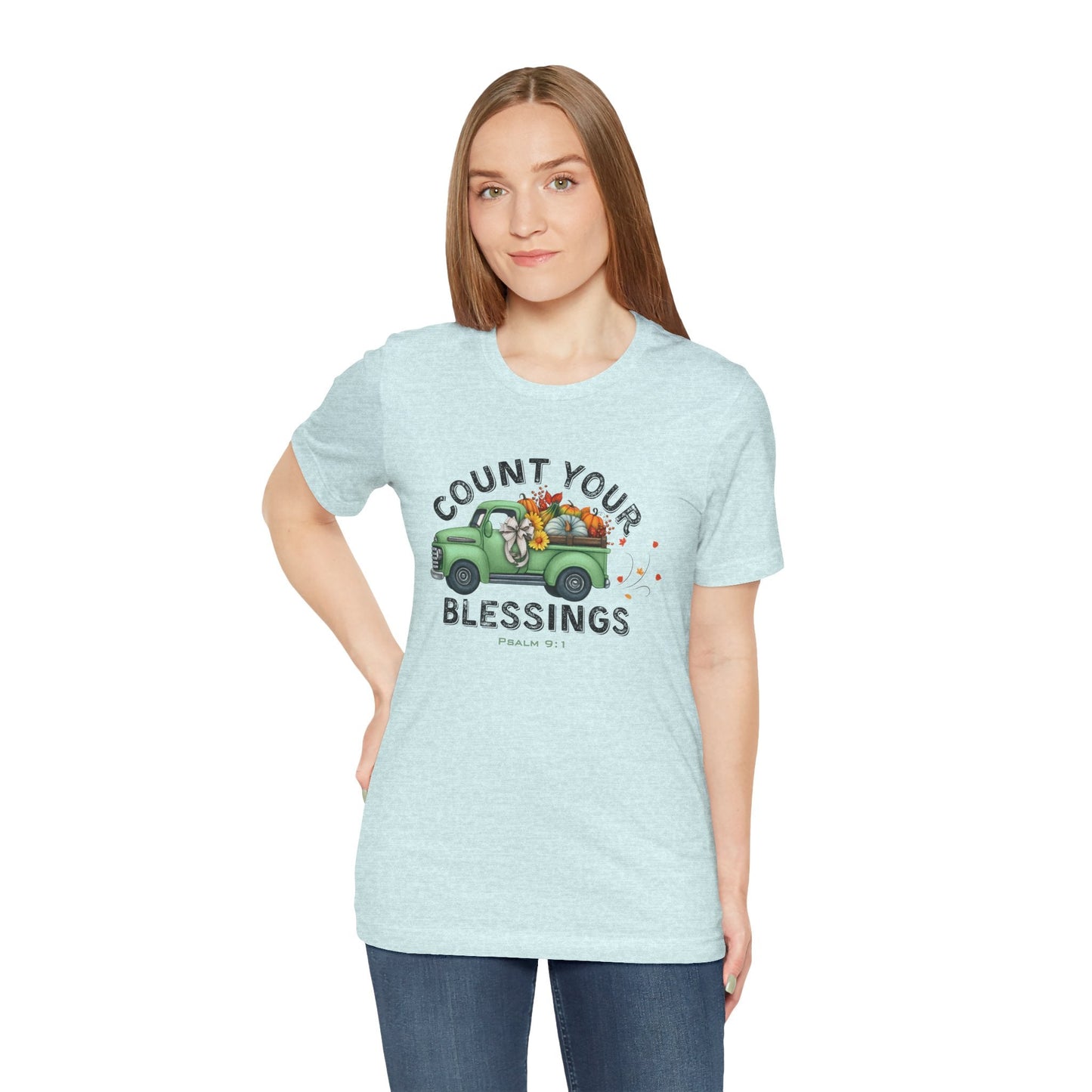 Count Your Blessings | Christian Vintage Fall T-Shirt Inspired by Psalm 9:1