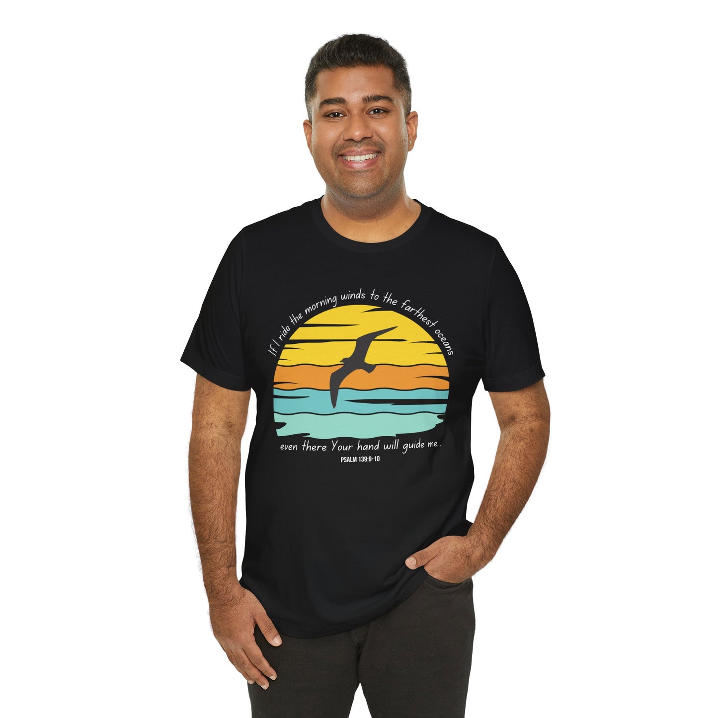 Ride the Winds Bella Canvas T-Shirt | Psalm 139 Unisex Bible Verse Tee