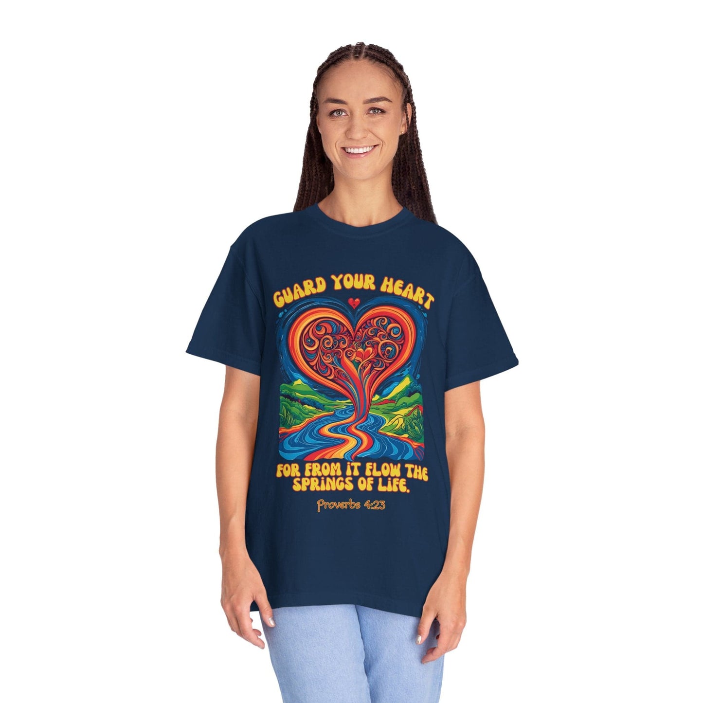 Guard Your Heart Comfort Colors T-Shirt — Proverbs 4:23 Inspirational Christian Tee