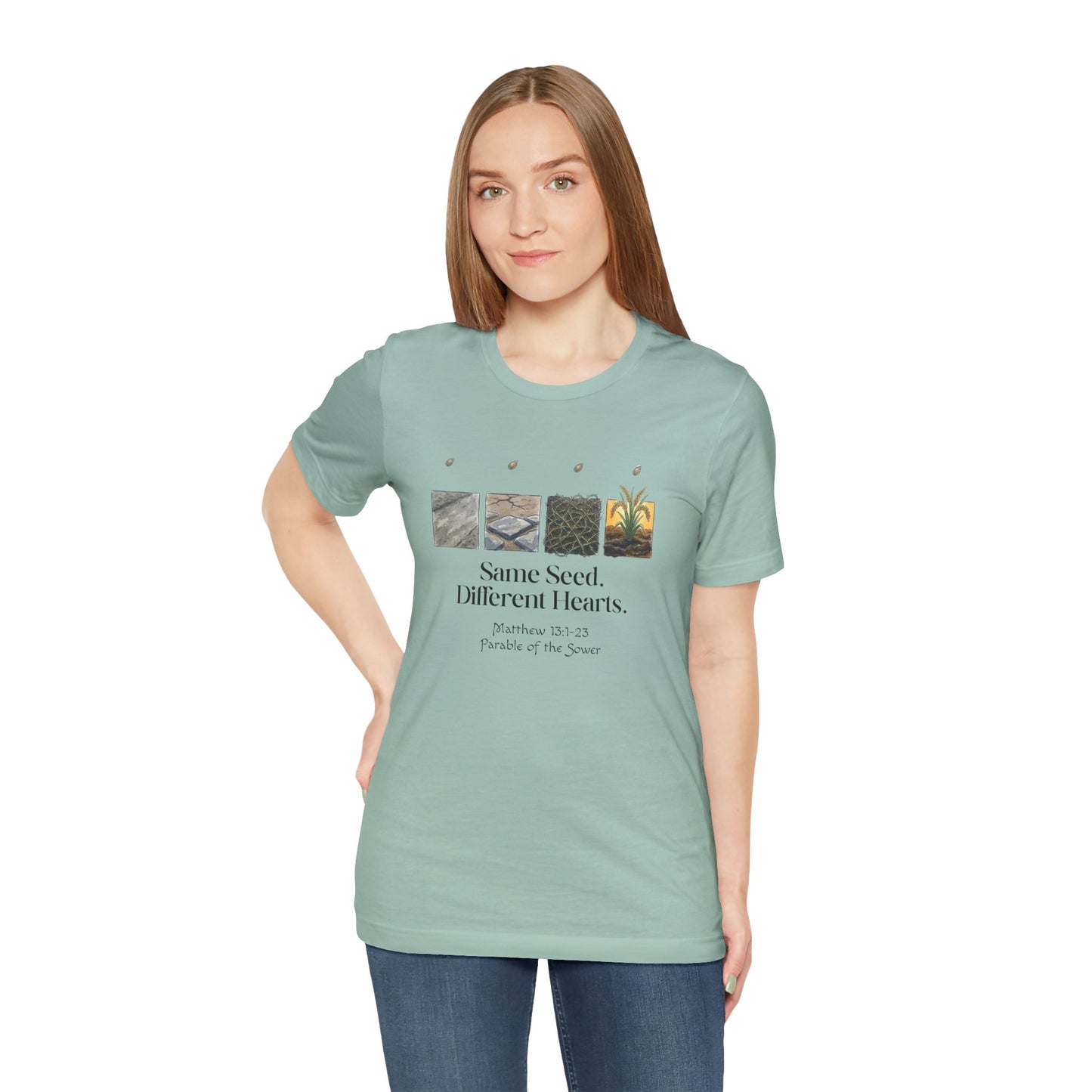 Parable of the Sower Bella Canvas T-Shirt | Matthew 13:1–23 Scripture Art Tee