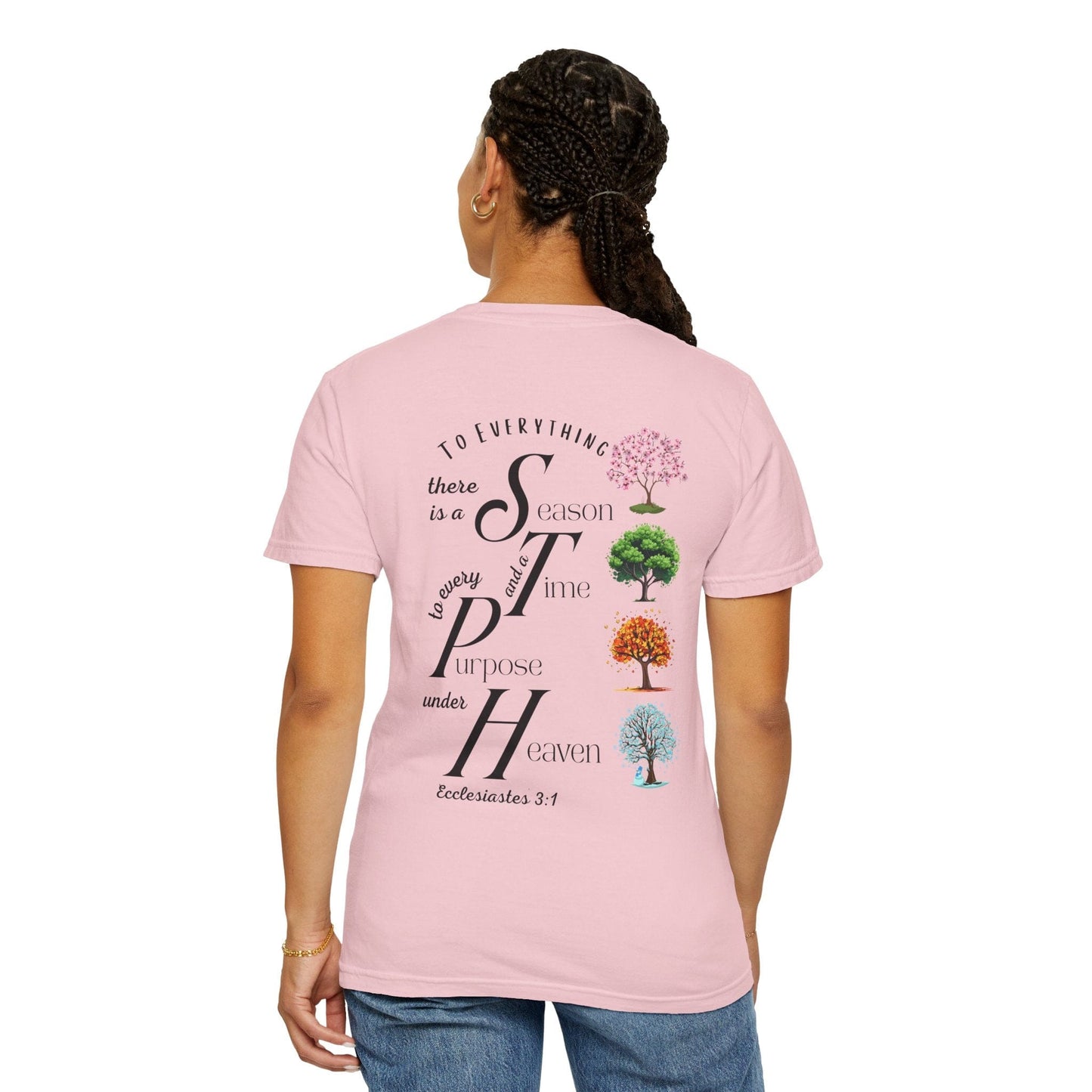 To Everything There Is a Season Comfort Colors T-Shirt – Ecclesiastes 3:1 Trees Edition Tee