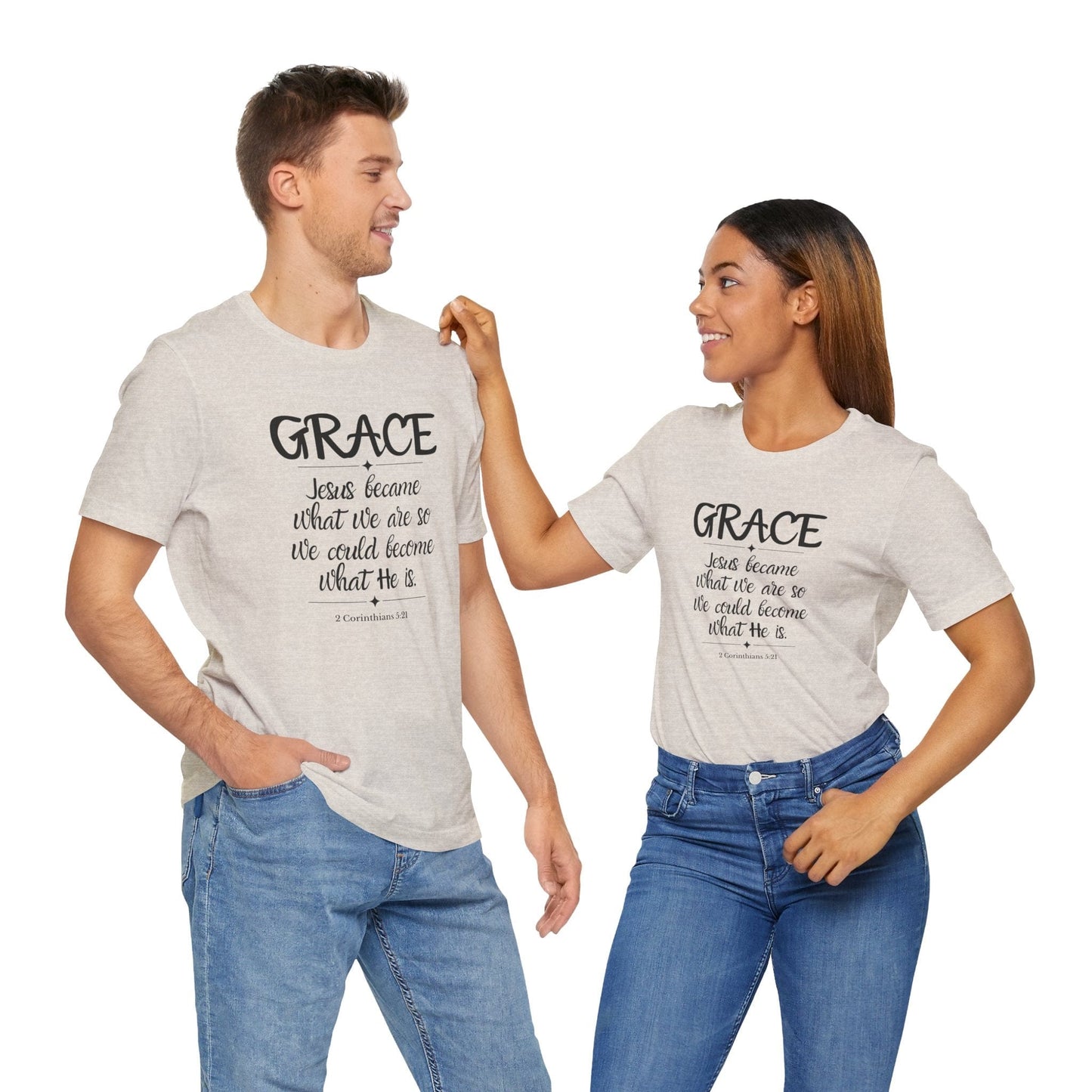 Grace T-Shirt |  GRACE – 2 Corinthians 5:21 Christian Tee