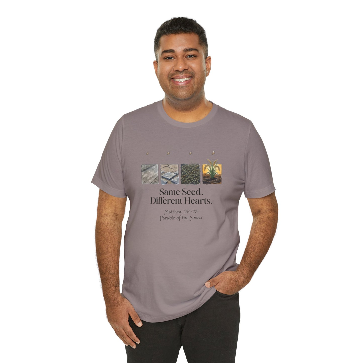 Parable of the Sower Bella Canvas T-Shirt | Matthew 13:1–23 Scripture Art Tee