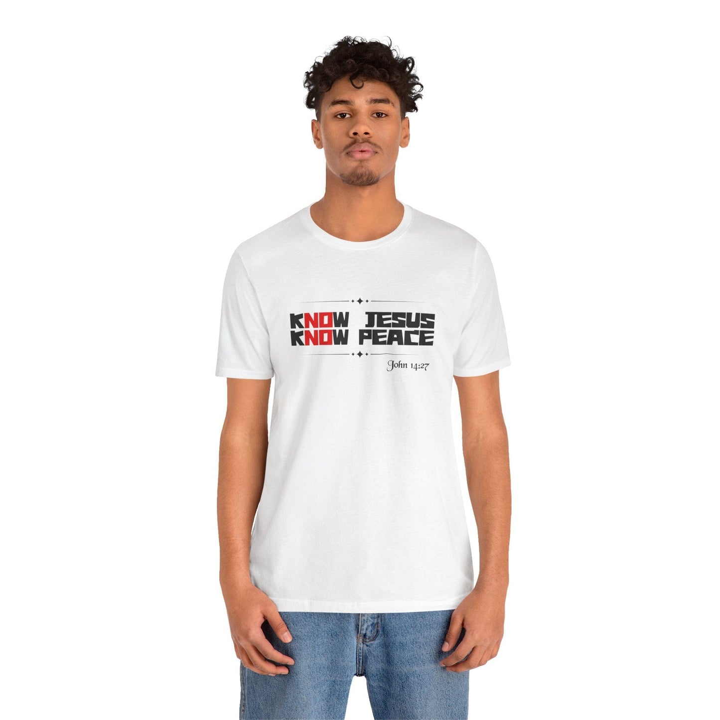 kNOw Jesus, kNOw Peace Bella Canvas T-Shirt | Truth Tee Inspired by John 14:27