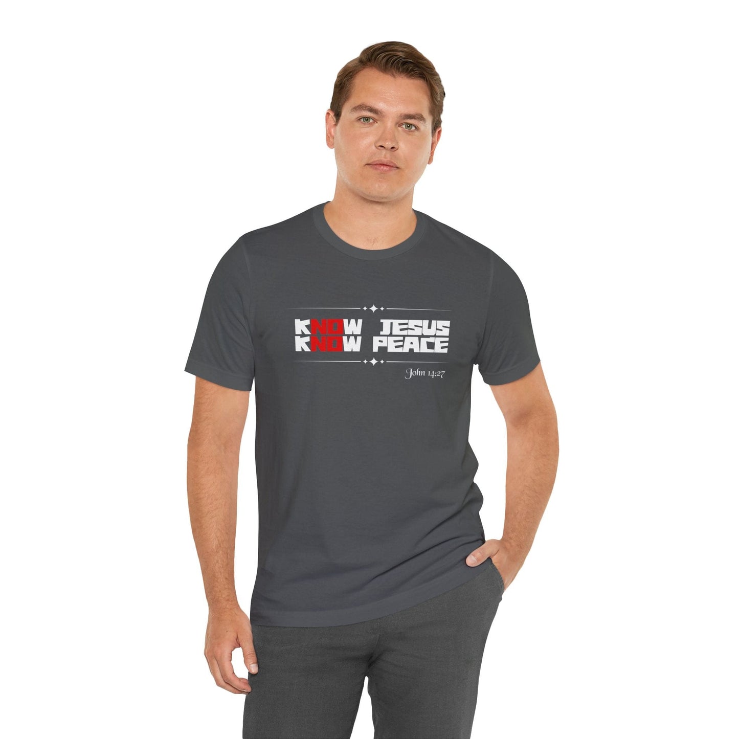 kNOw Jesus, kNOw Peace Bella Canvas T-Shirt | Truth Tee Inspired by John 14:27