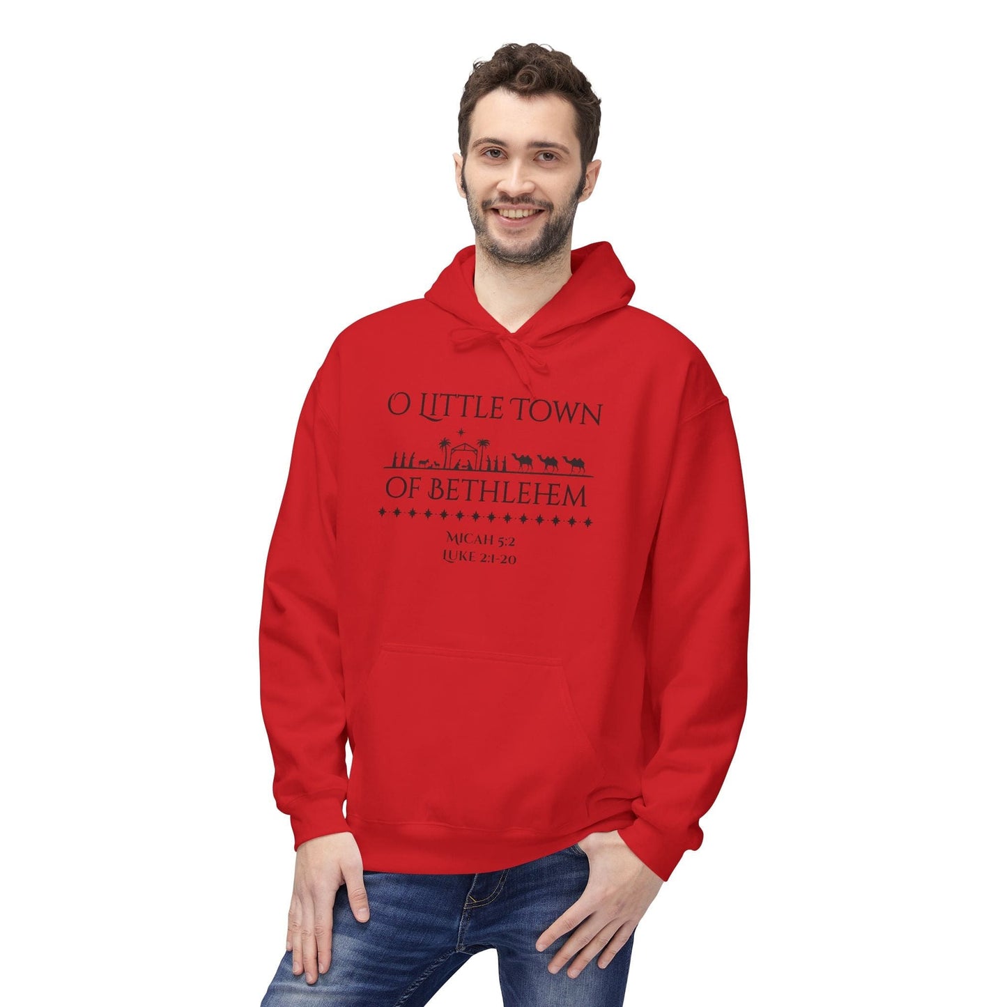 Bethlehem Nativity Hoodie | Christian Christmas Hoodie | Micah 5:2 & Luke 2:1–20 | Truth Sharer Faith Wea