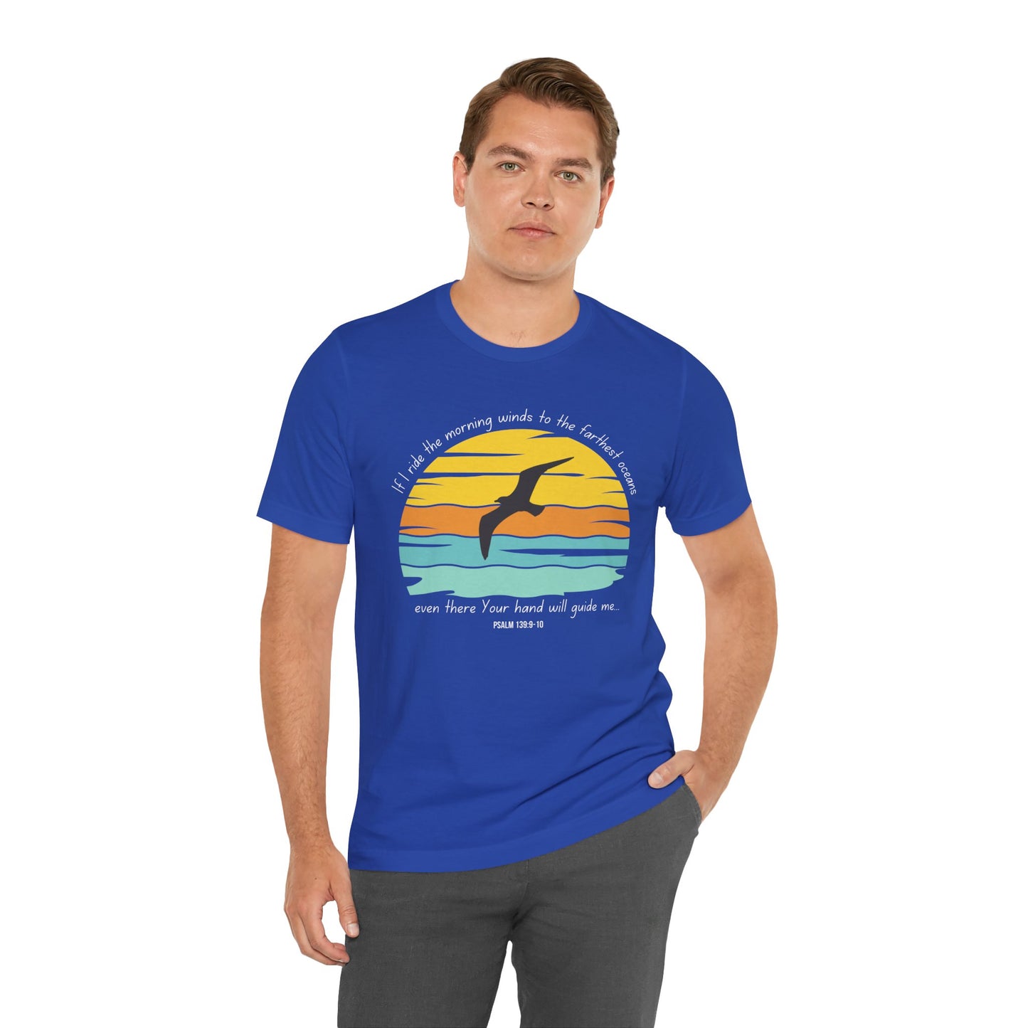 Ride the Winds Bella Canvas T-Shirt | Psalm 139 Unisex Bible Verse Tee