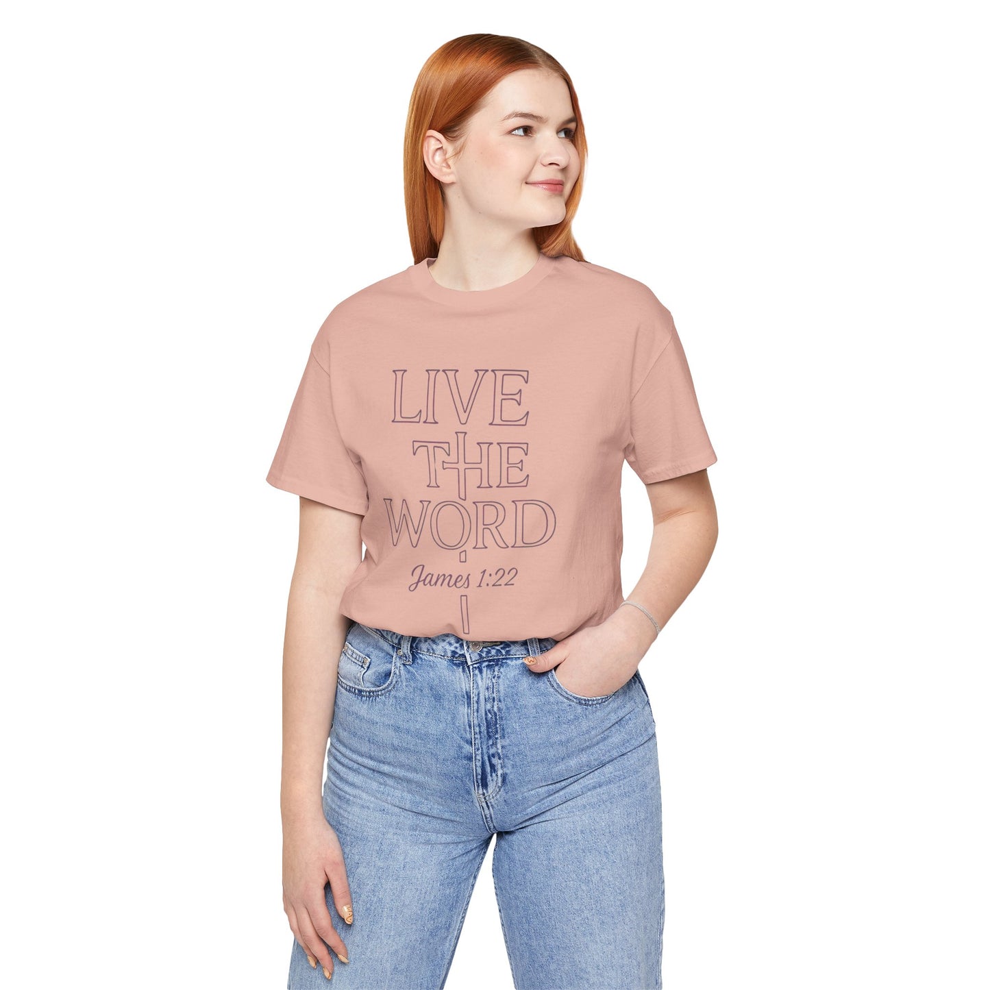 Live the Word Bella Canvas T-Shirt | James 1:22 Quiet Strength Edition