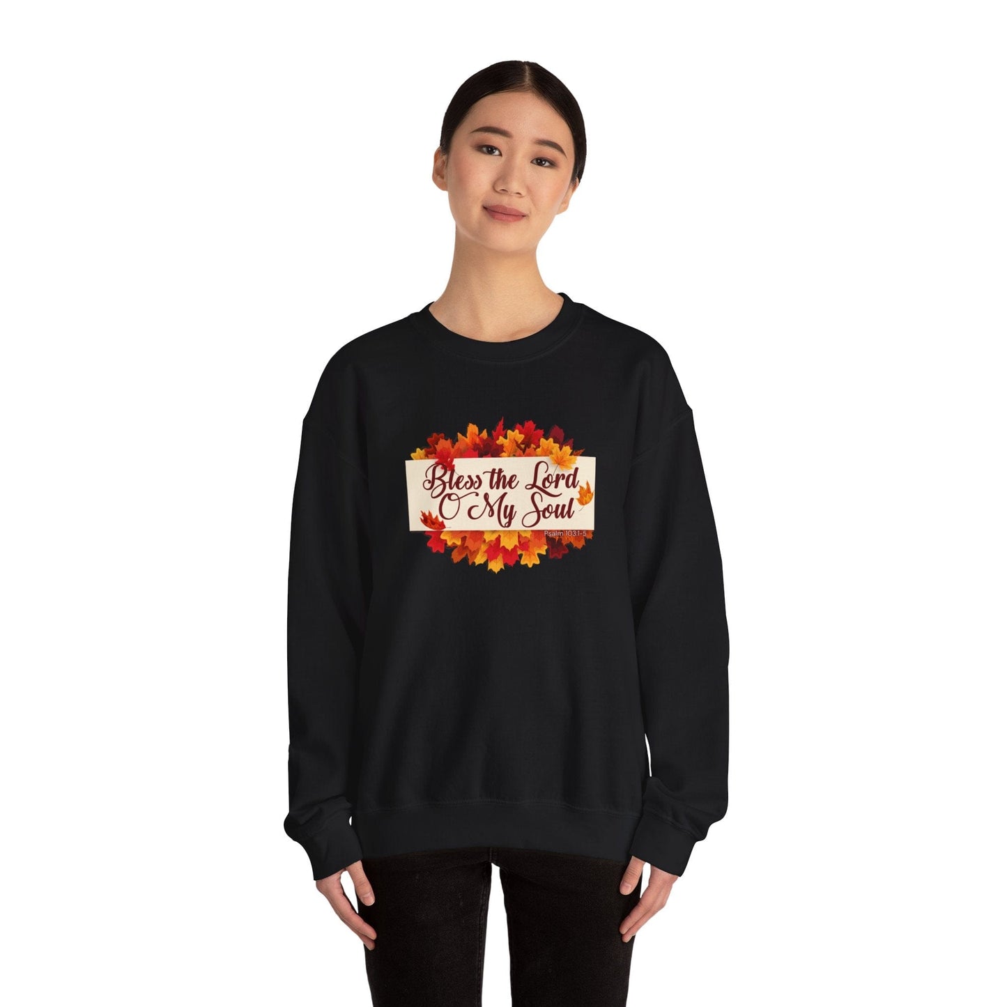 Bless the Lord O My Soul Sweatshirt | Autumn Christian Apparel Inspired by Psalm 103:1–5