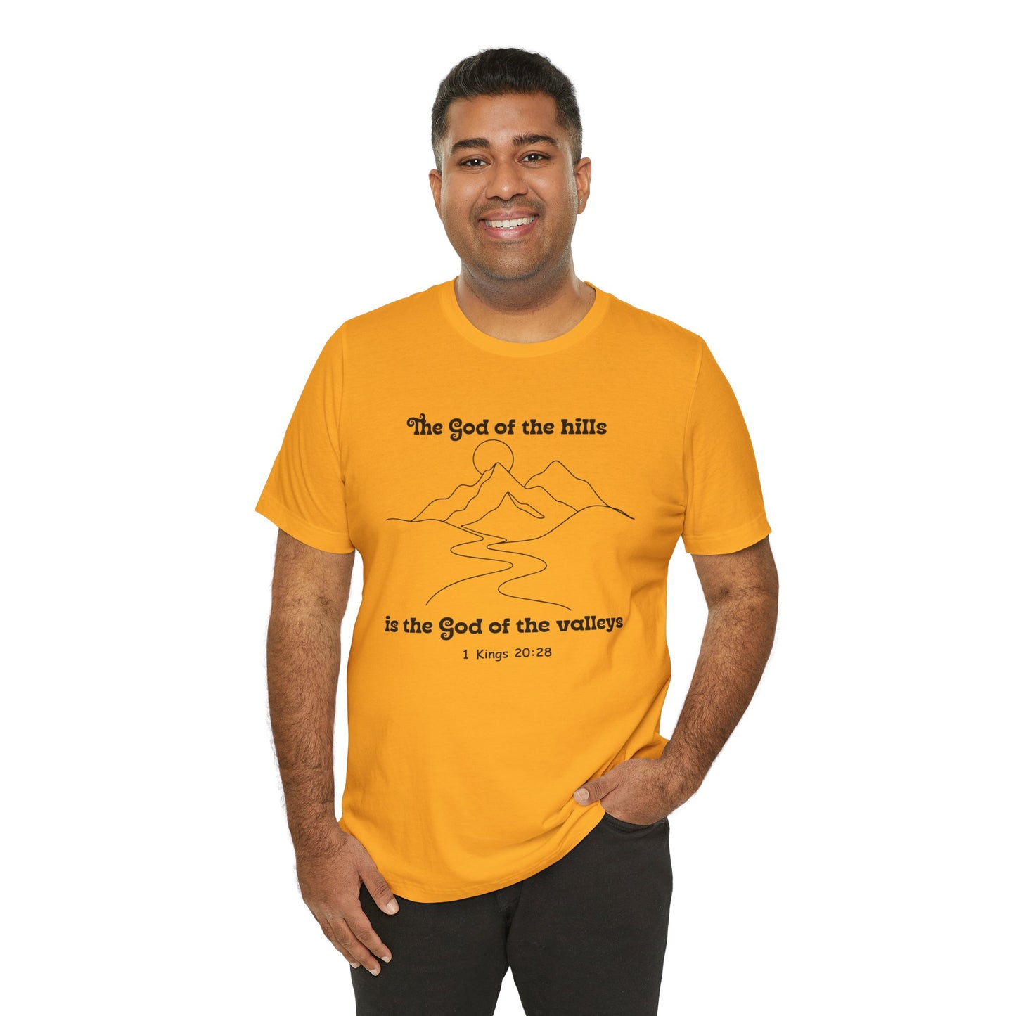 God of the Hills Bella Canvas T-Shirt | 1 Kings 20:28 Minimalist Tee