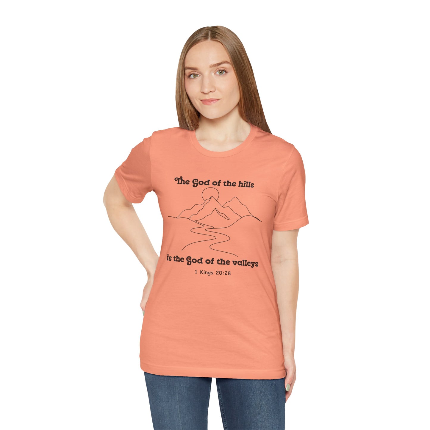 God of the Hills Bella Canvas T-Shirt | 1 Kings 20:28 Minimalist Tee