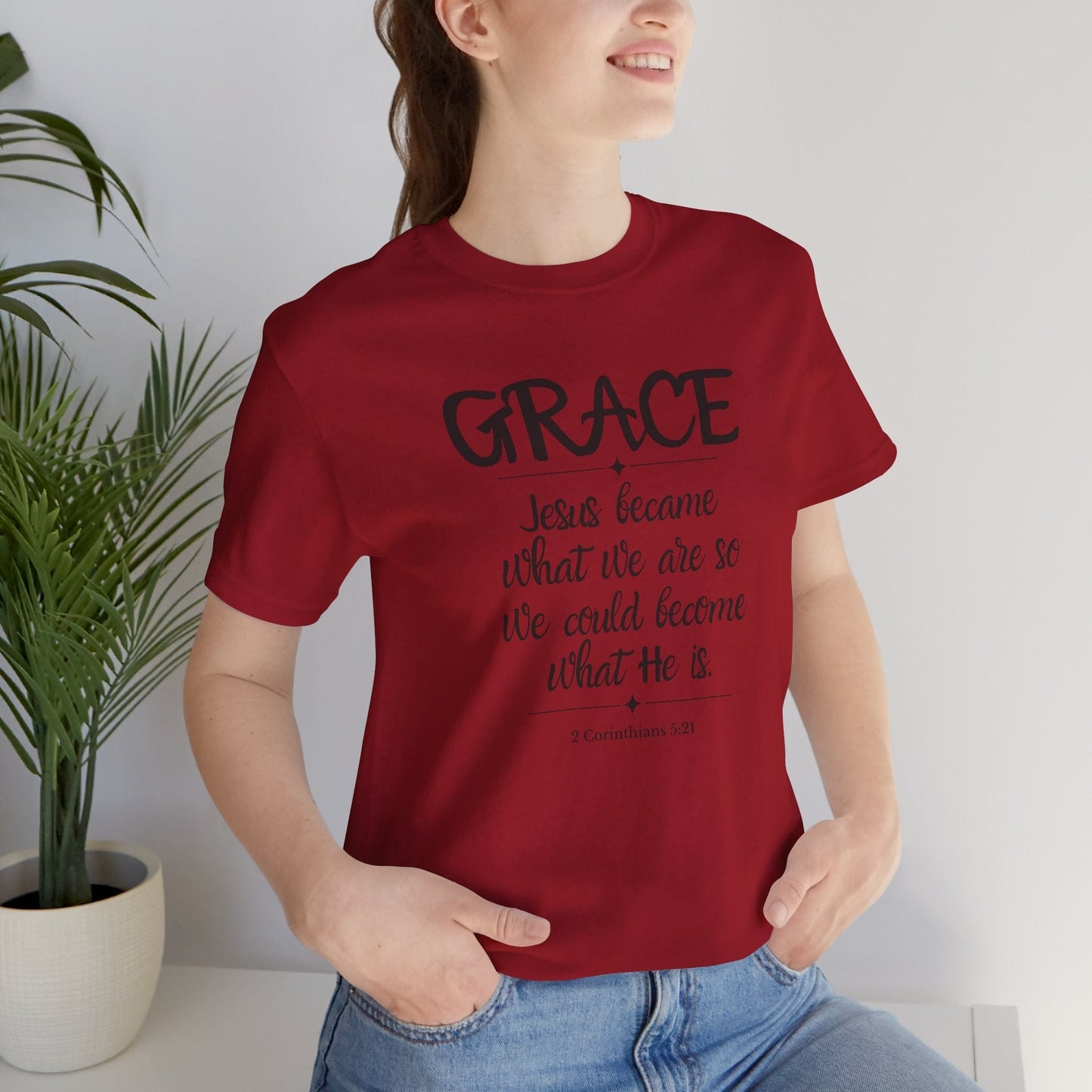 Grace T-Shirt |  GRACE – 2 Corinthians 5:21 Christian Tee