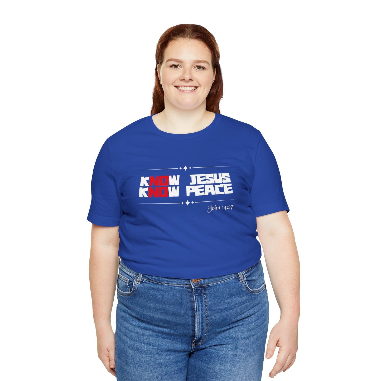 kNOw Jesus, kNOw Peace Bella Canvas T-Shirt | Truth Tee Inspired by John 14:27