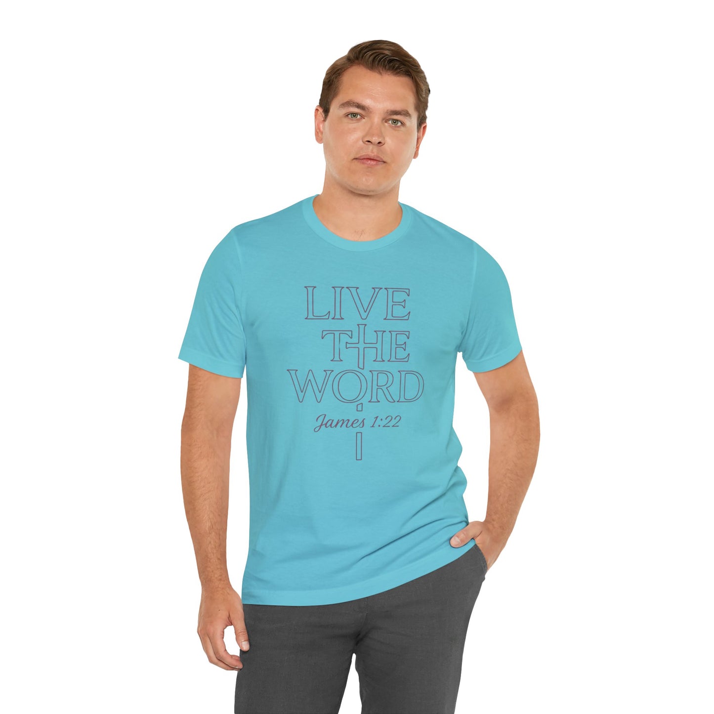 Live the Word Bella Canvas T-Shirt | James 1:22 Quiet Strength Edition