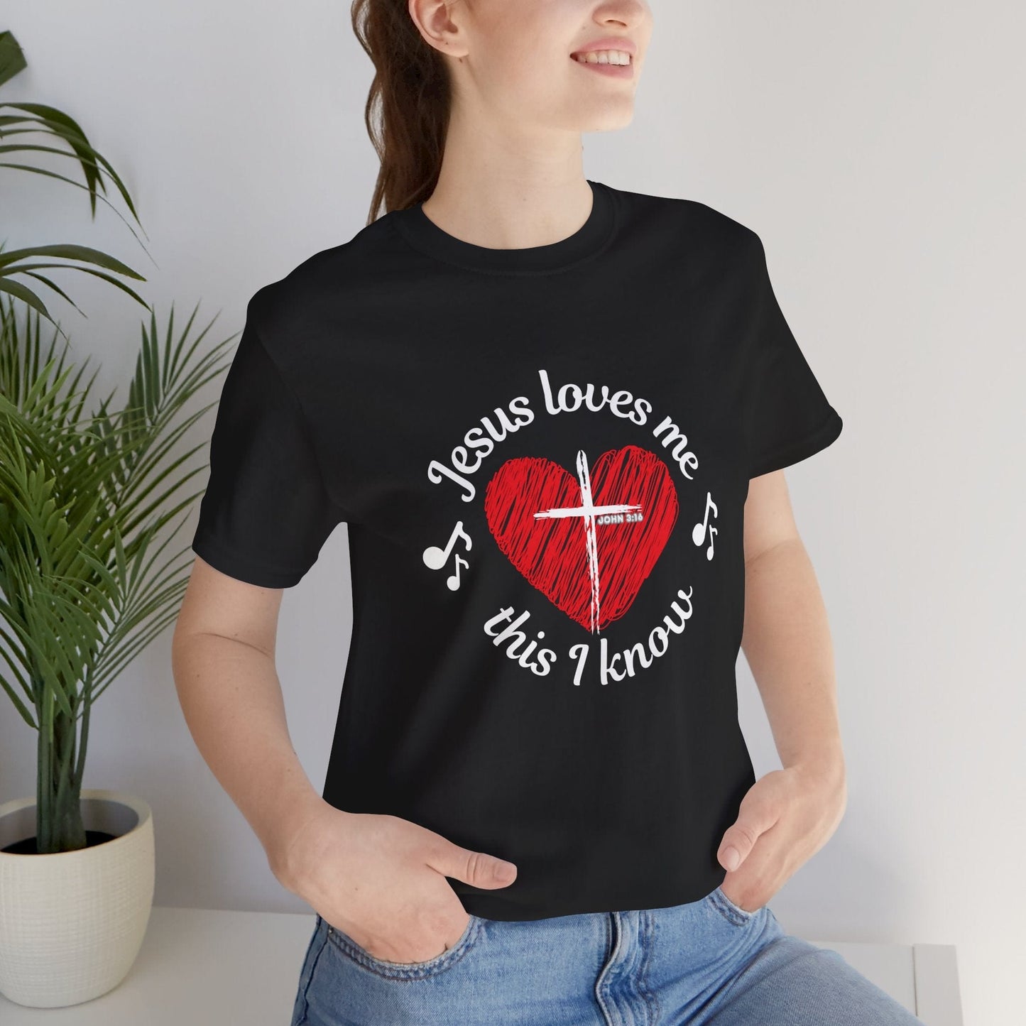 “Jesus Loves Me” Heart T-Shirt