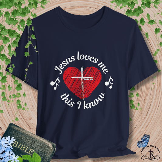 “Jesus Loves Me” Heart T-Shirt