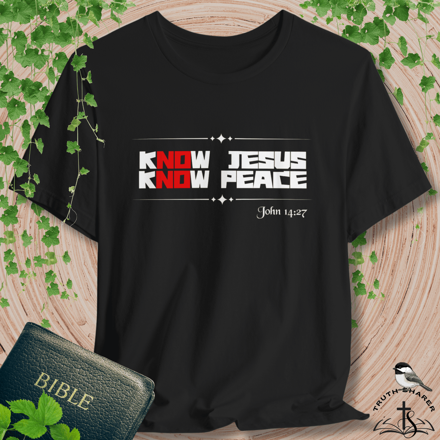 kNOw Jesus, kNOw Peace Bella Canvas T-Shirt | Truth Tee Inspired by John 14:27